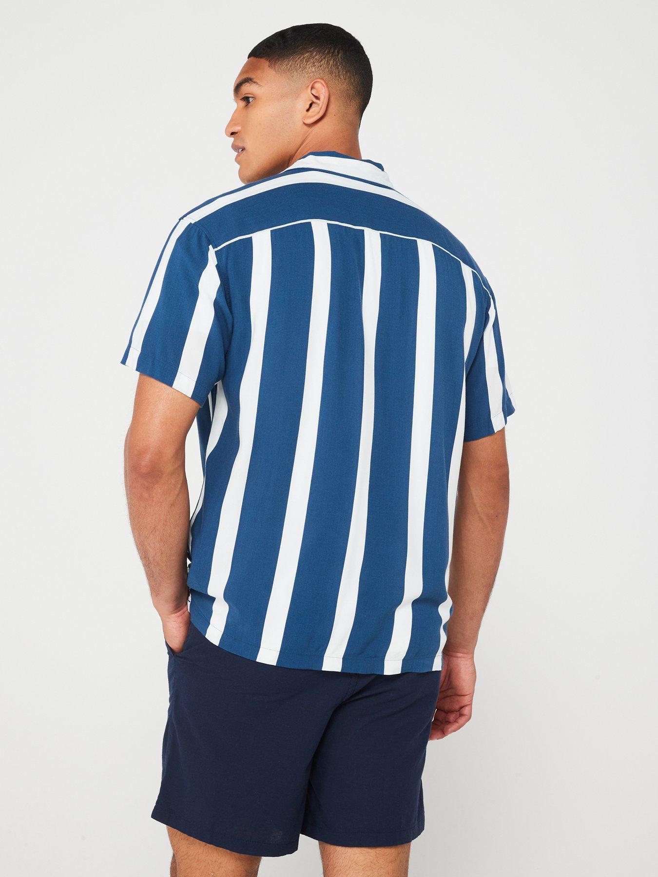 jack-jones-jack-amp-jones-short-sleeve-stripe-resort-shirt-bluestillFront