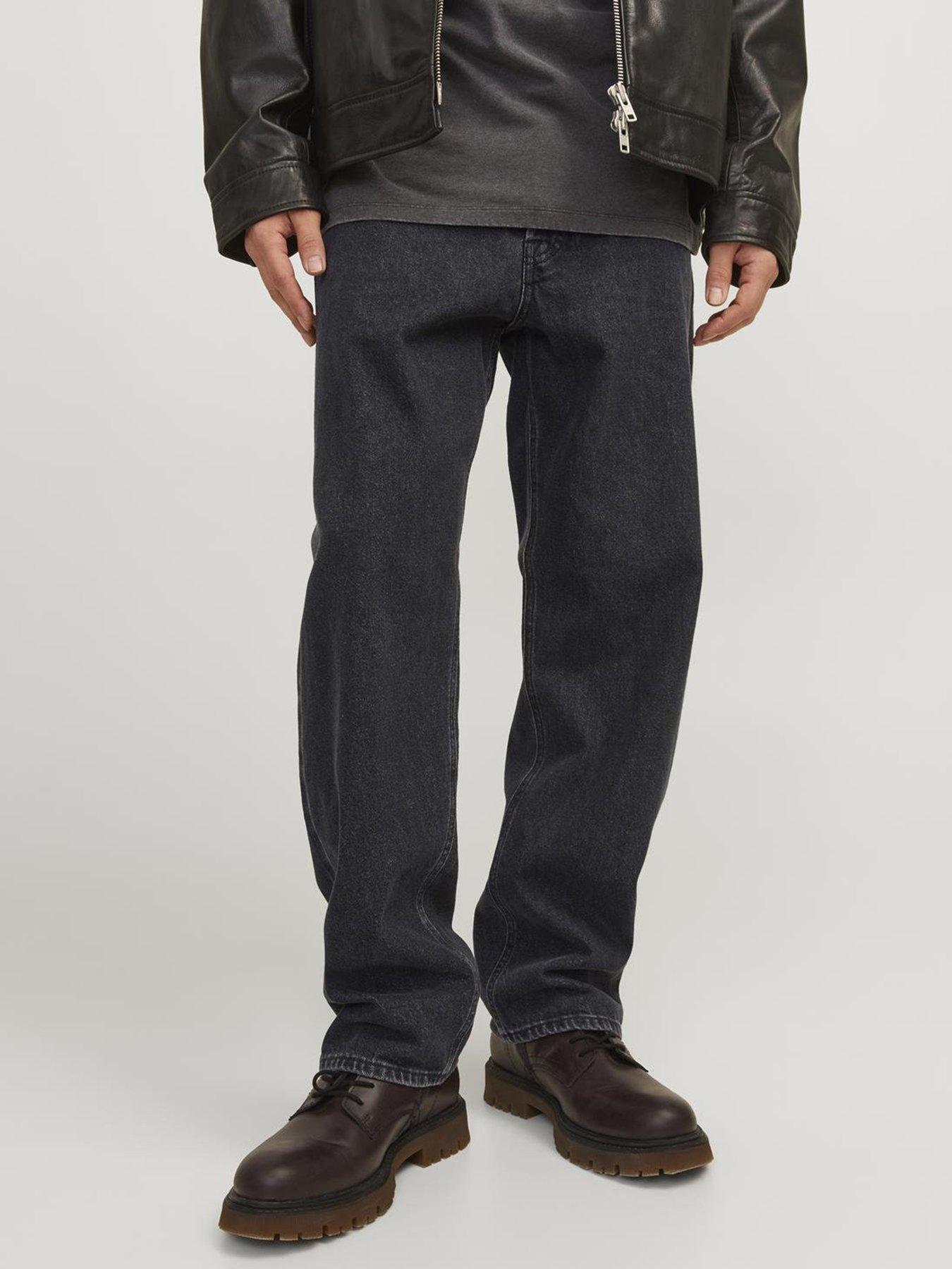 Image 1 of 5 of Jack & Jones Eddie Loose Fit Jeans - Black