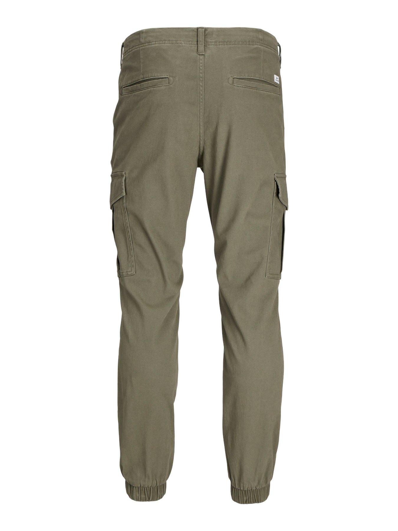 jack-jones-jack-amp-jones-marco-joe-slim-fit-cuffed-cargo-trousers-khakistillFront