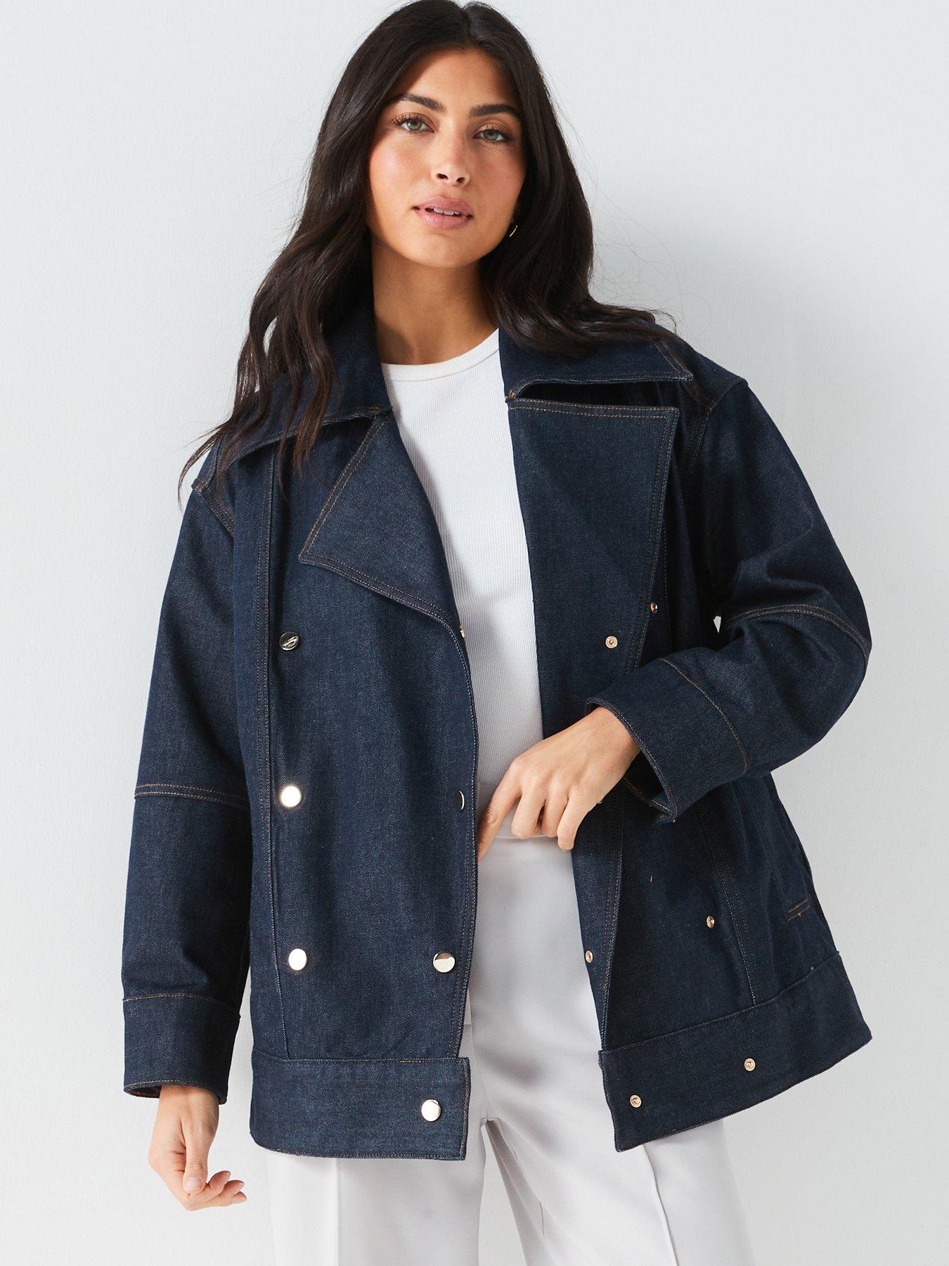 boss-denim-cotton-double-breasted-short-jacket-navy