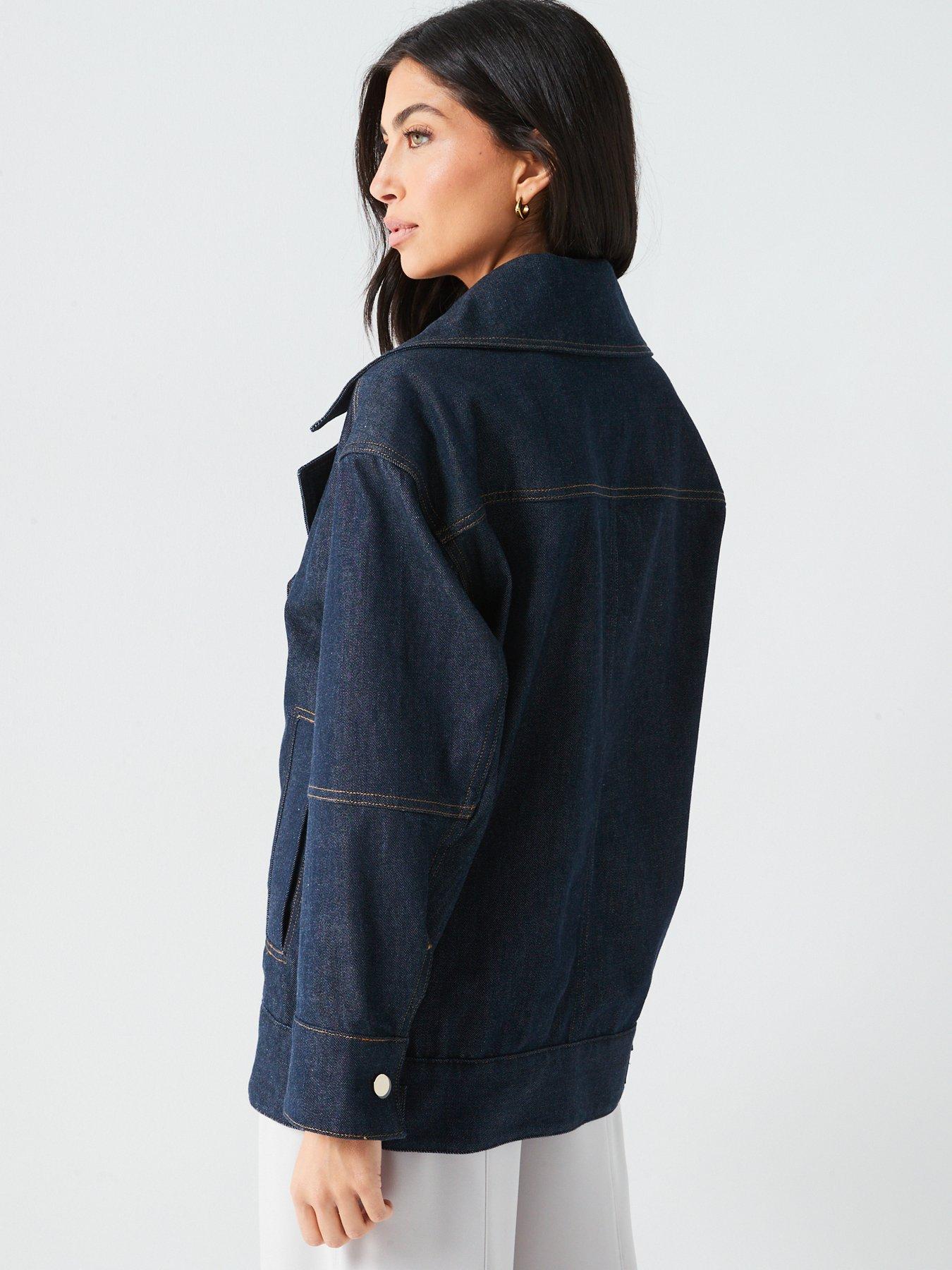 boss-denim-cotton-double-breasted-short-jacket-navystillFront