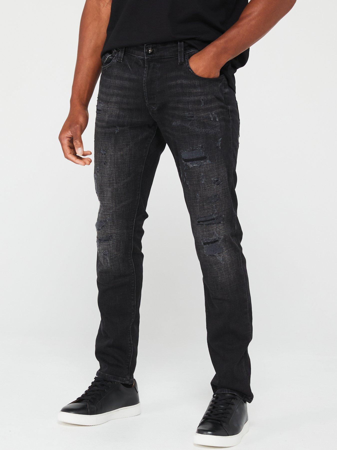 jack-jones-glenn-slim-fit-distressed-jeans-black