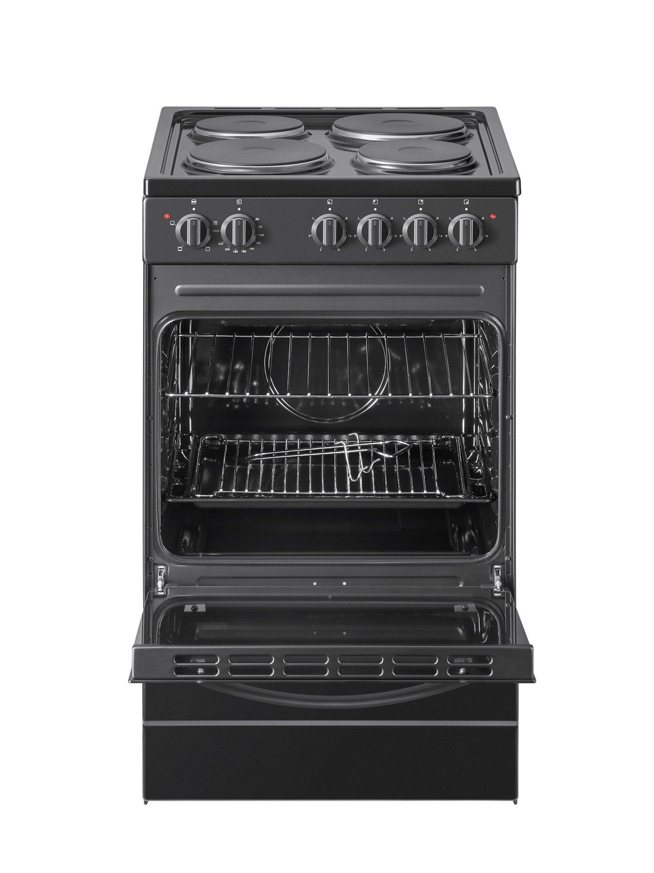 Image 2 of 6 of Swan SX16710B 50cm Wide&nbsp;Electric&nbsp;Cooker with Solid Plate Hob - Black