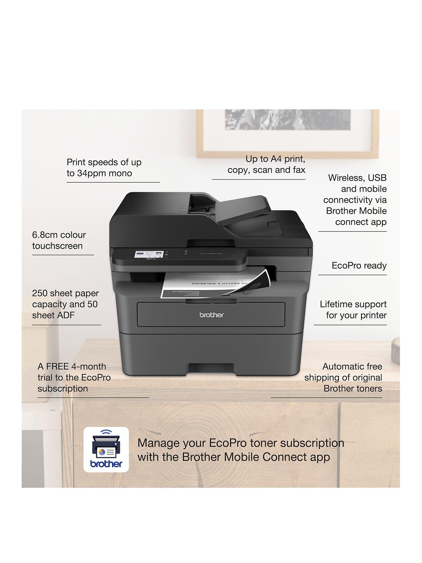 Image 3 of 4 of Brother MFC-L2860DWE EcoPro Ready All-in-One Mono Laser Printer