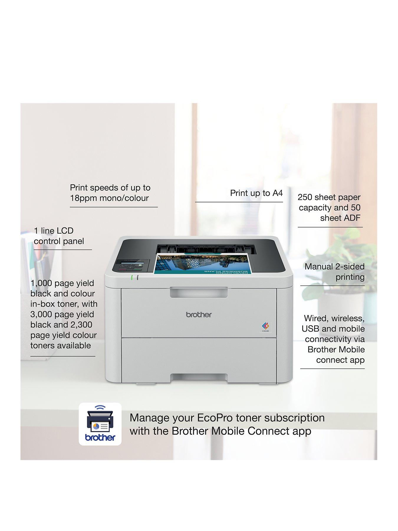 Image 3 of 4 of Brother HL-L3220CWE EcoPro Ready Professional Colour Laser Printer