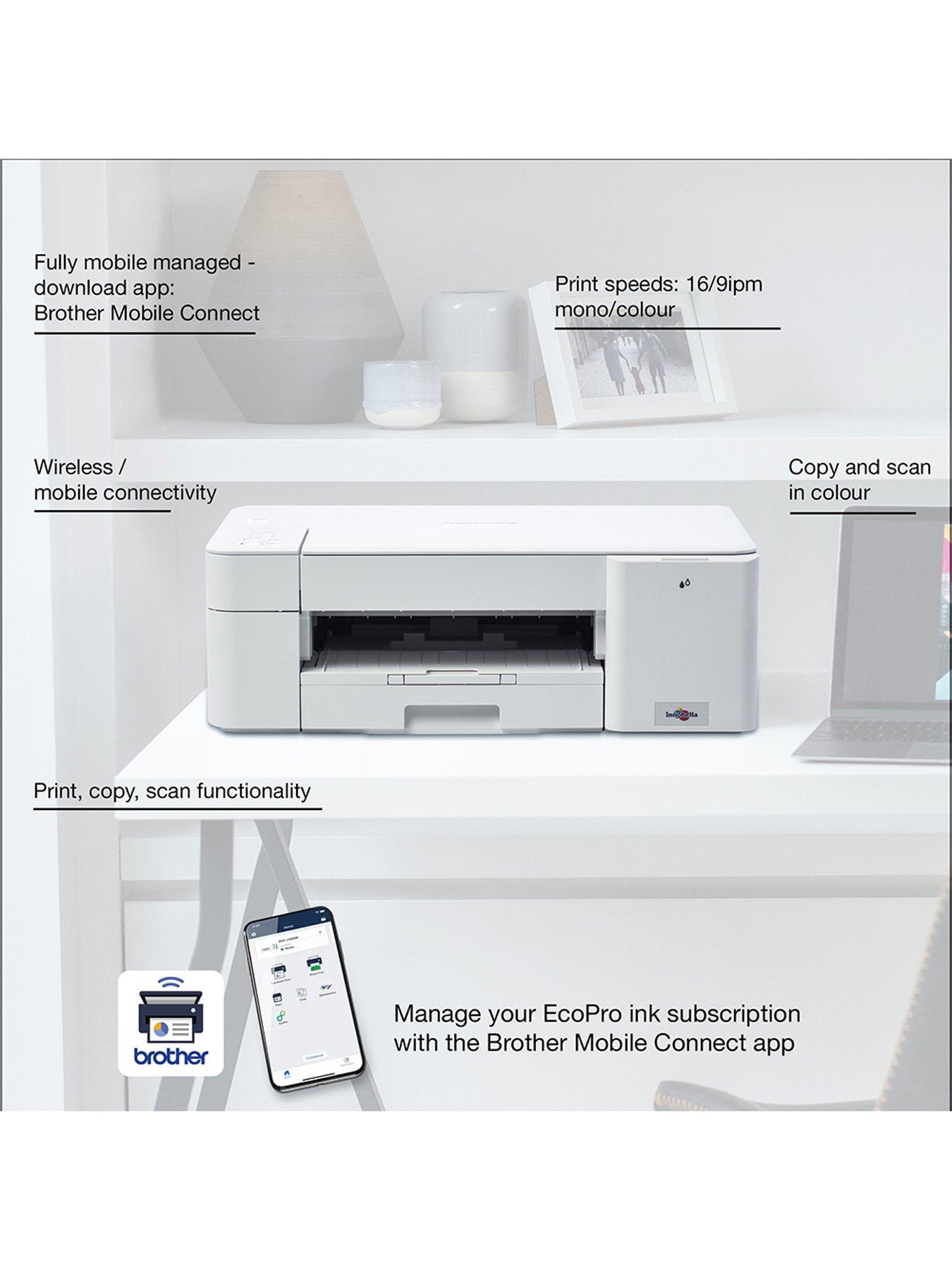 Image 4 of 6 of Brother DCP-J1200WE EcoPro Ready Compact 3-in-1 Mobile Managed Inkjet Printer