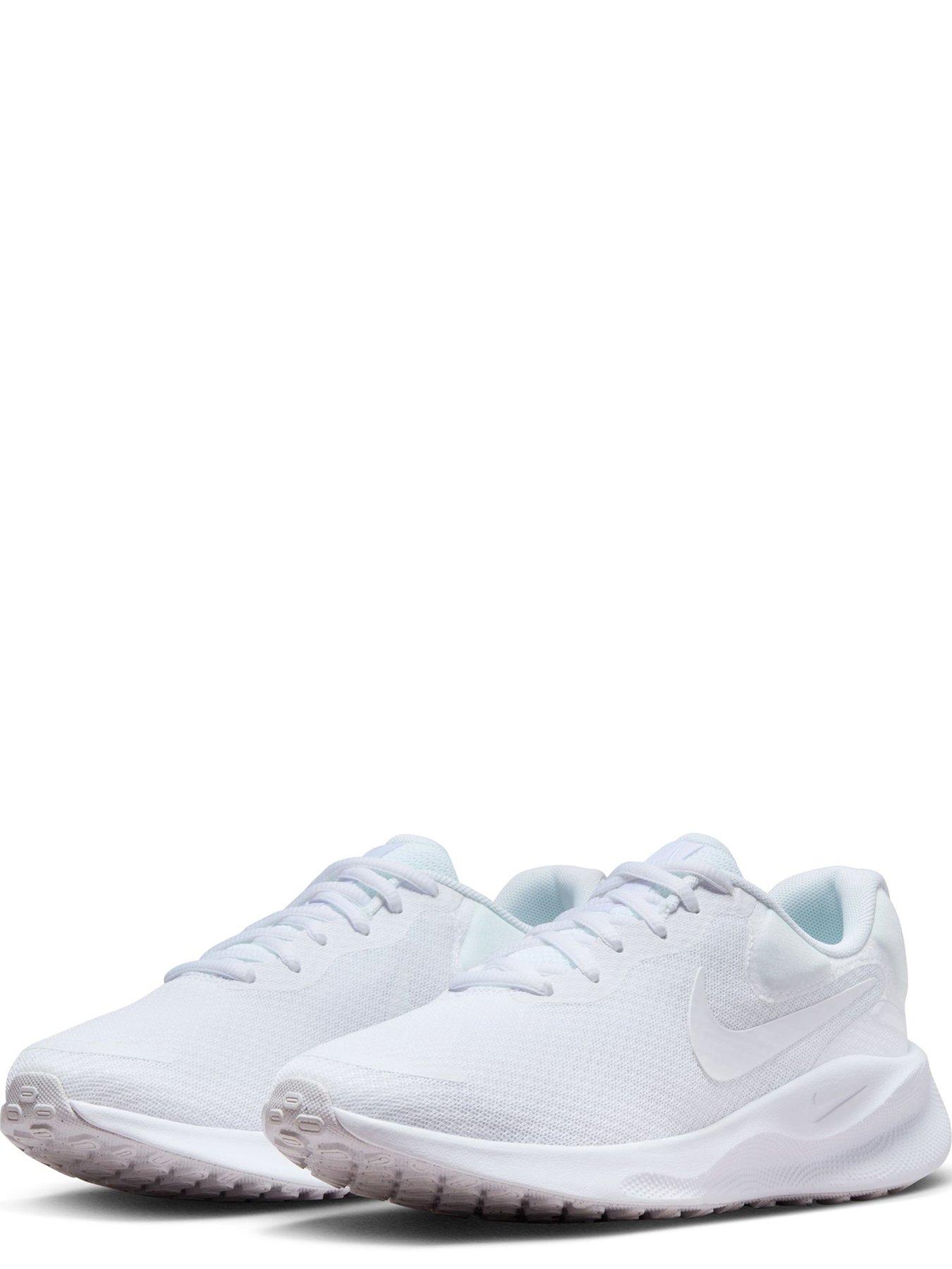 Nike womens cheap white running sneakers