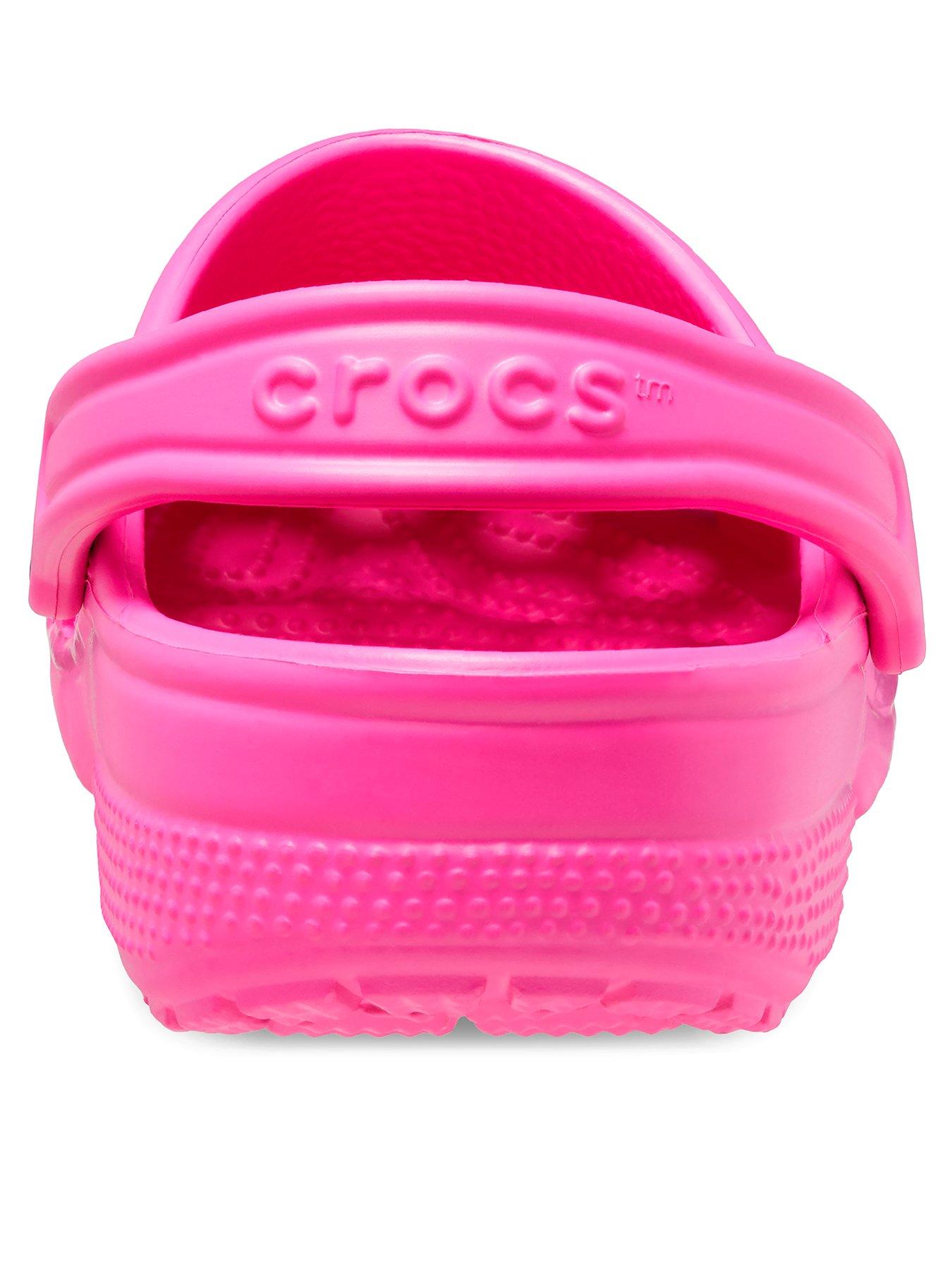 New pink online crocs