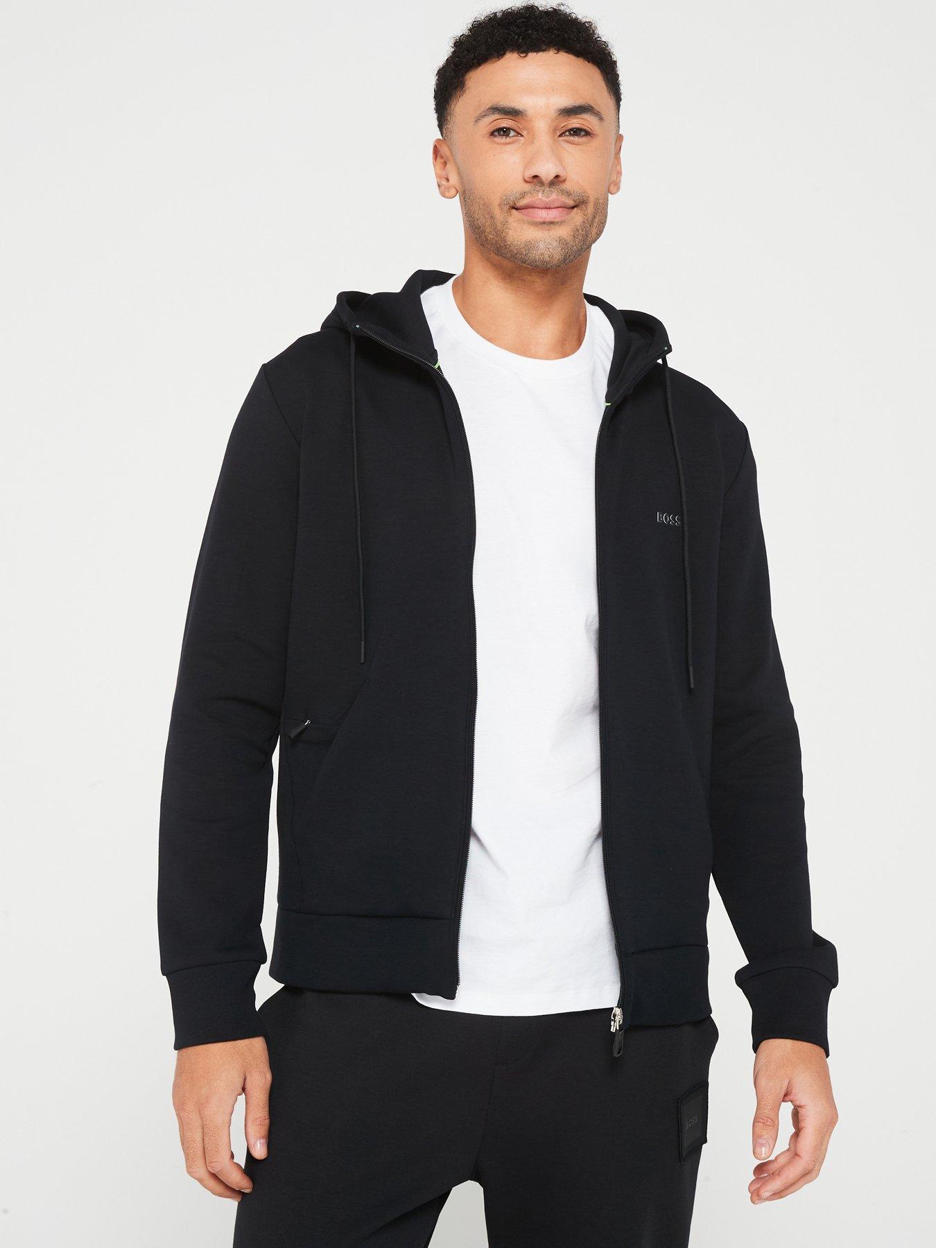 boss-saggy-logo-zip-thru-hoodie-blackfront