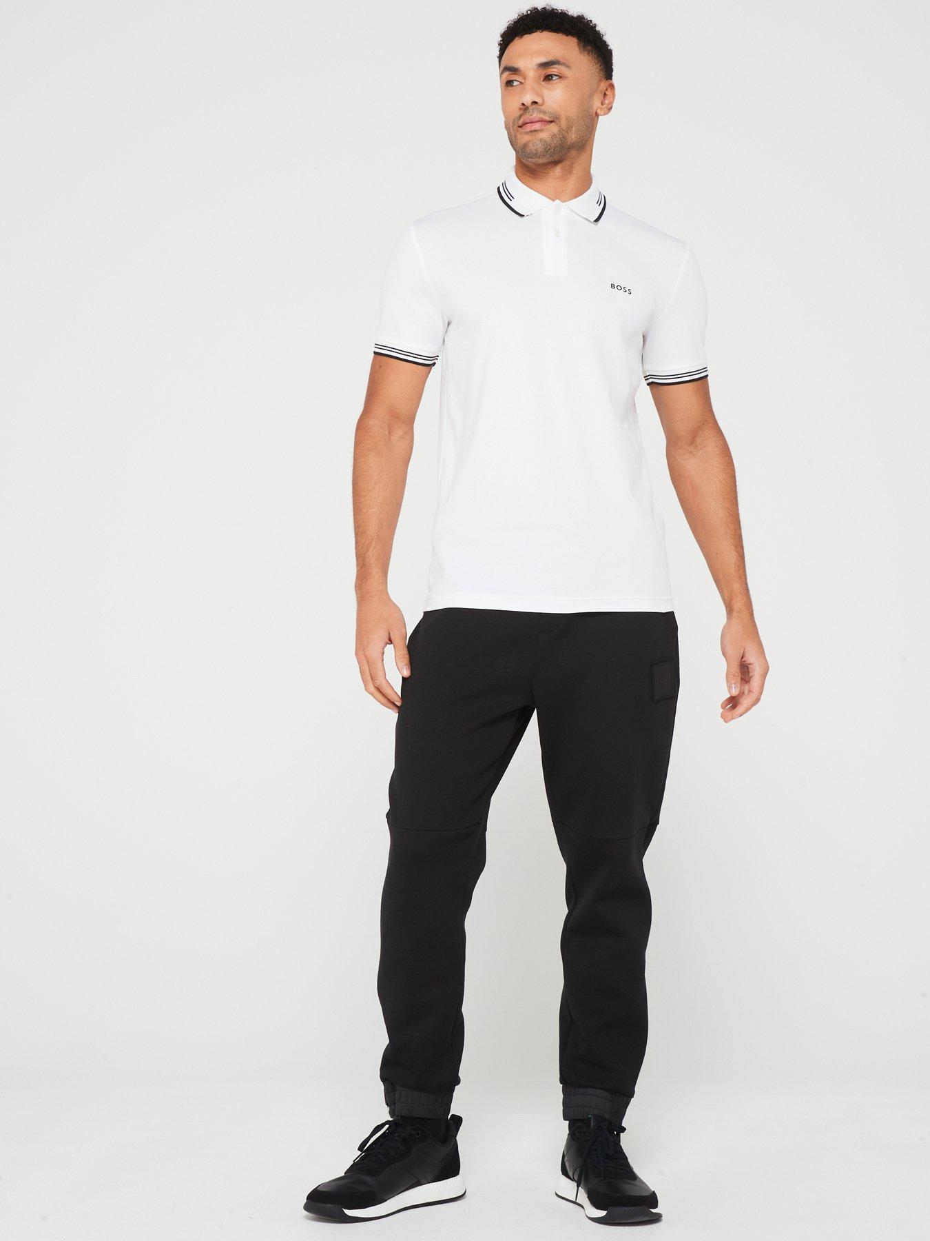 Image 3 of 4 of BOSS Paul Logo Polo Shirt - White