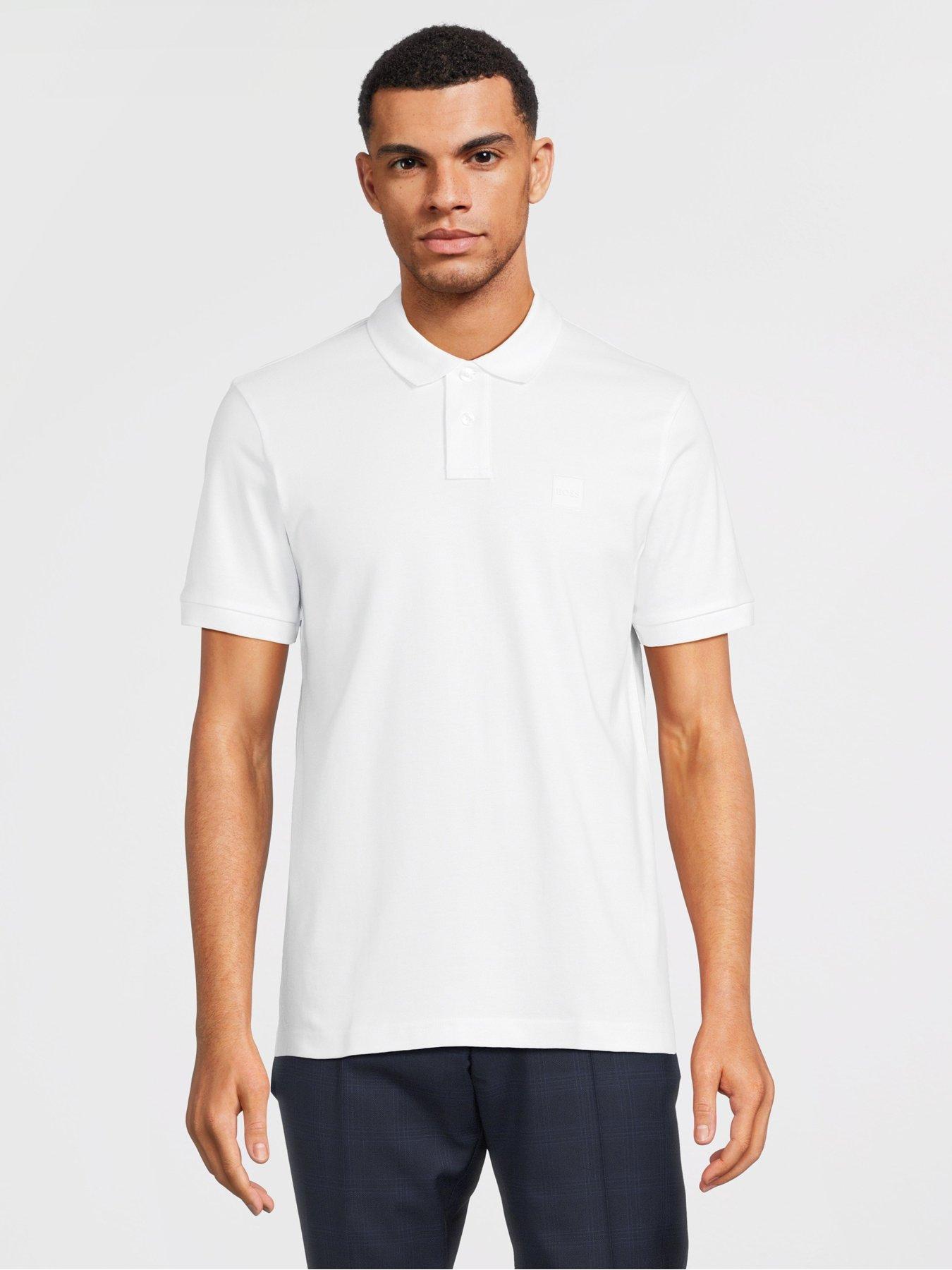 BOSS Passenger Slim Fit Polo Shirt - White