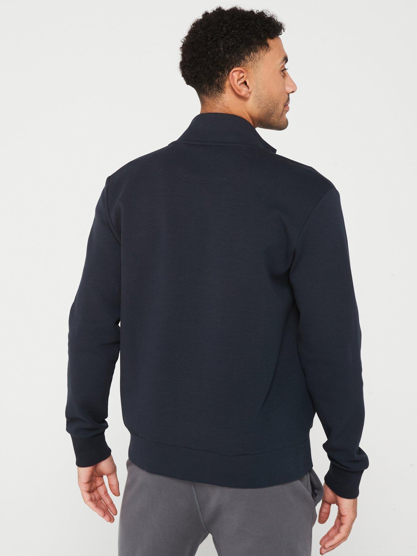 Image 2 of 4 of BOSS Skaz Zip Through Sweat Top - Dark Blue