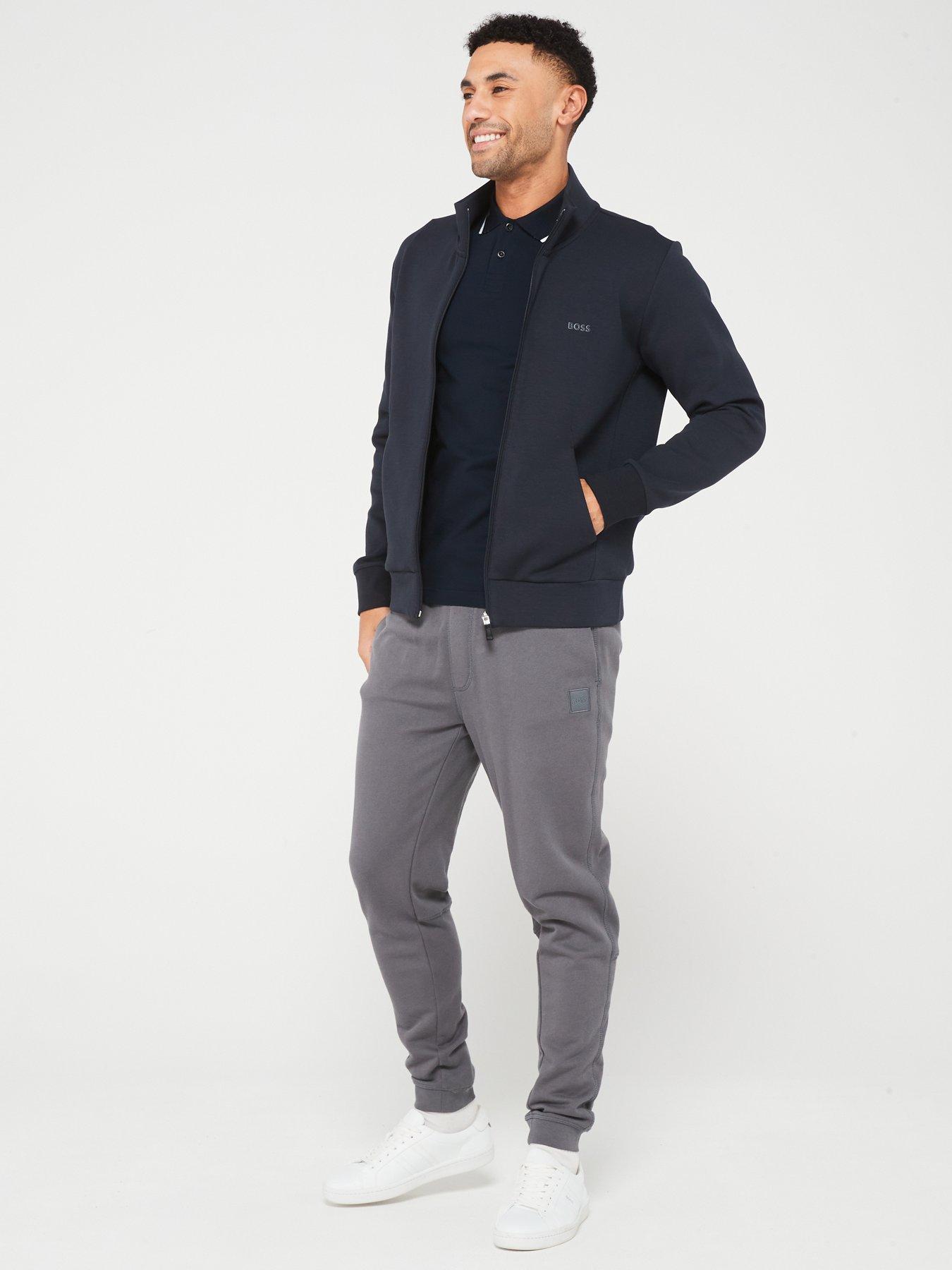 Image 3 of 4 of BOSS Skaz Zip Through Sweat Top - Dark Blue