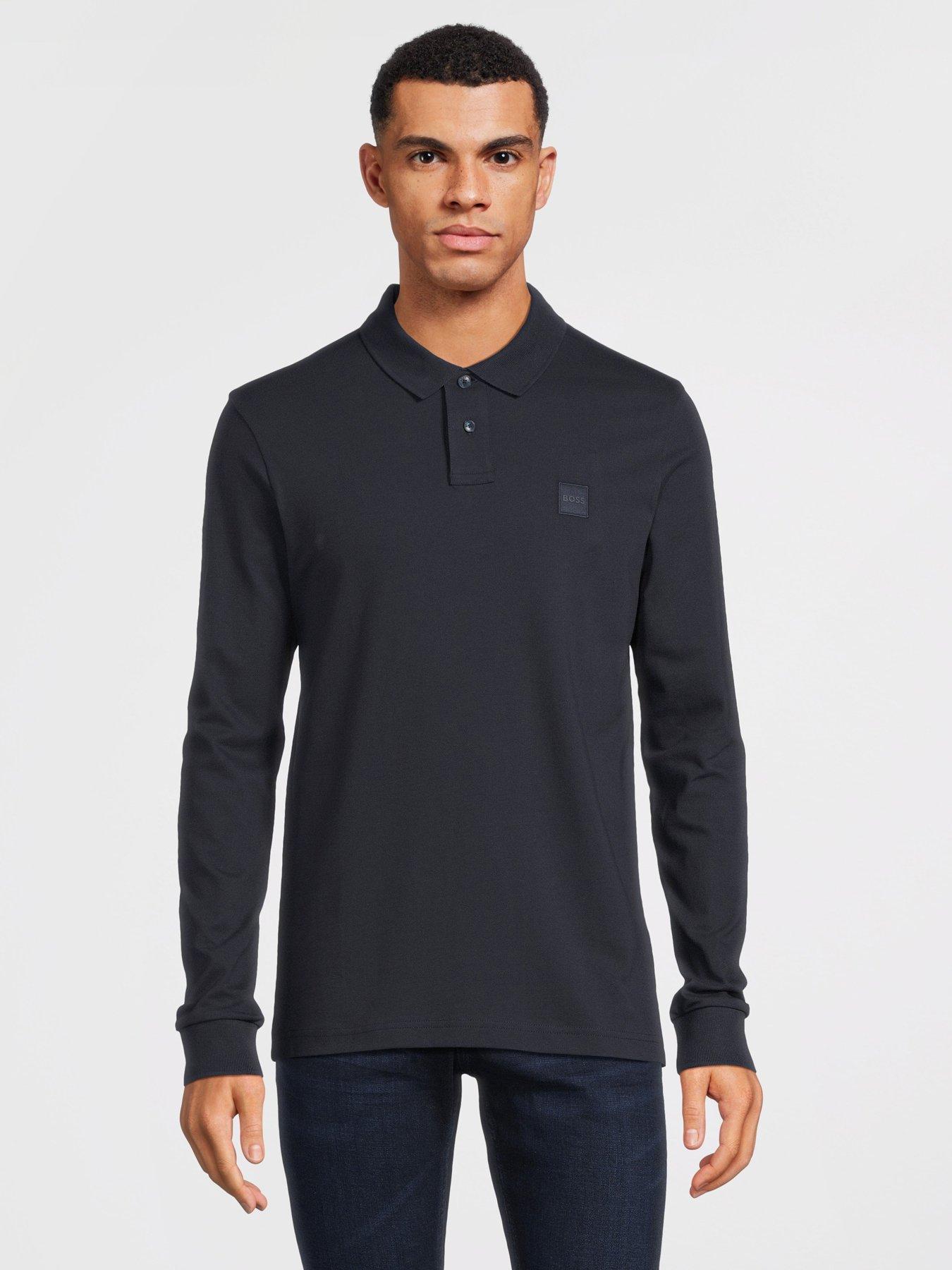 Boss passerby long sleeve polo shirt hotsell