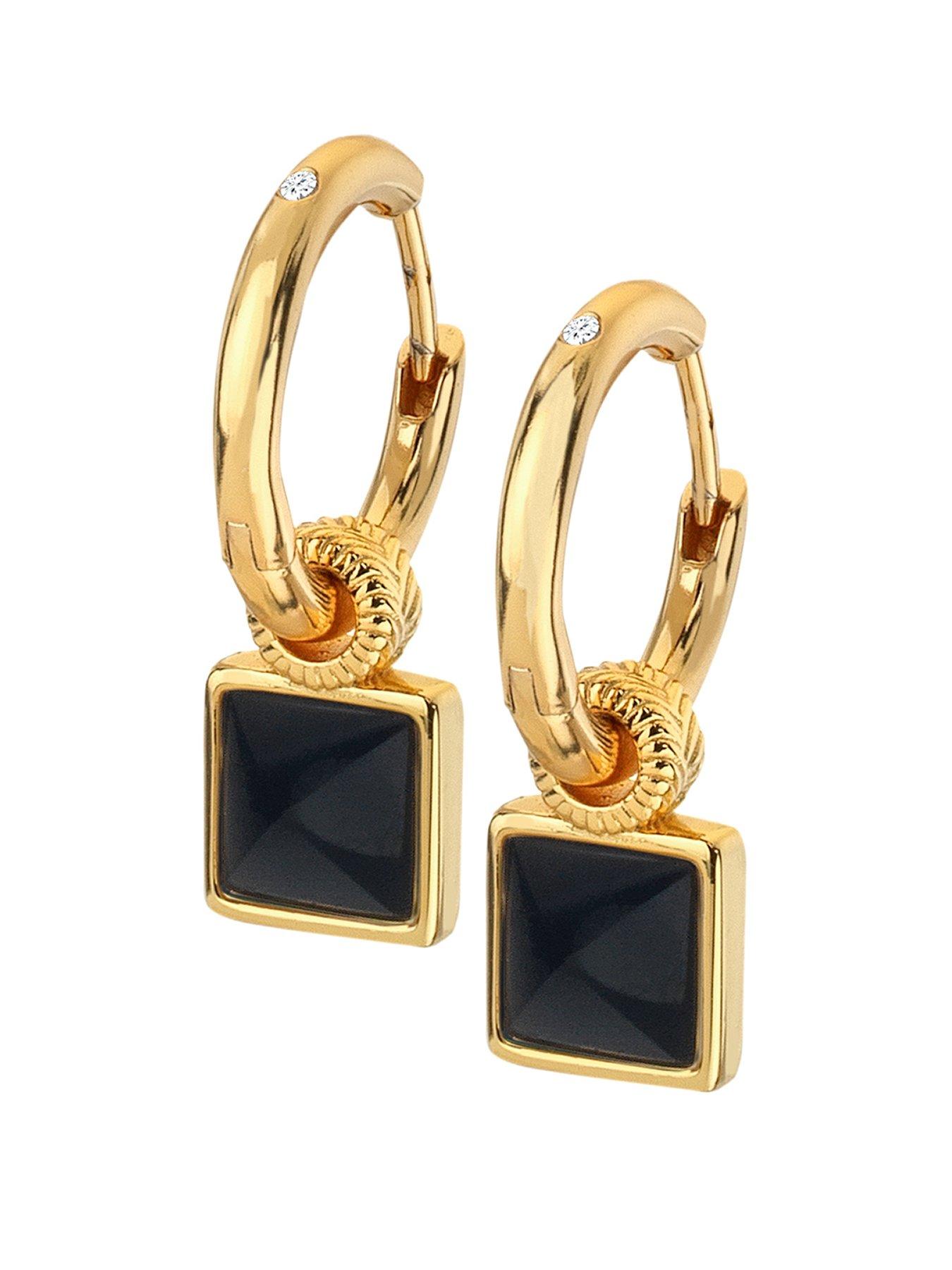 Hot Diamonds HD X JJ Black Onyx Earrings