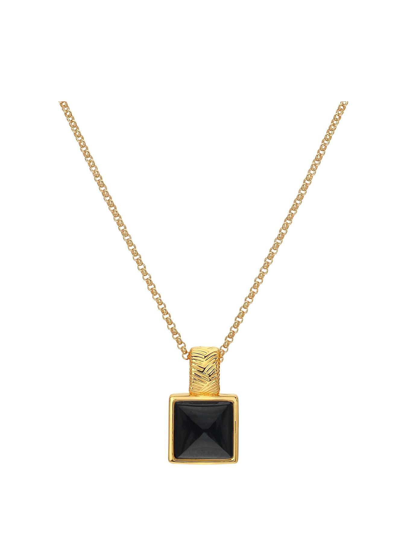 Hot Diamonds HD X JJ Black Onyx Pendant