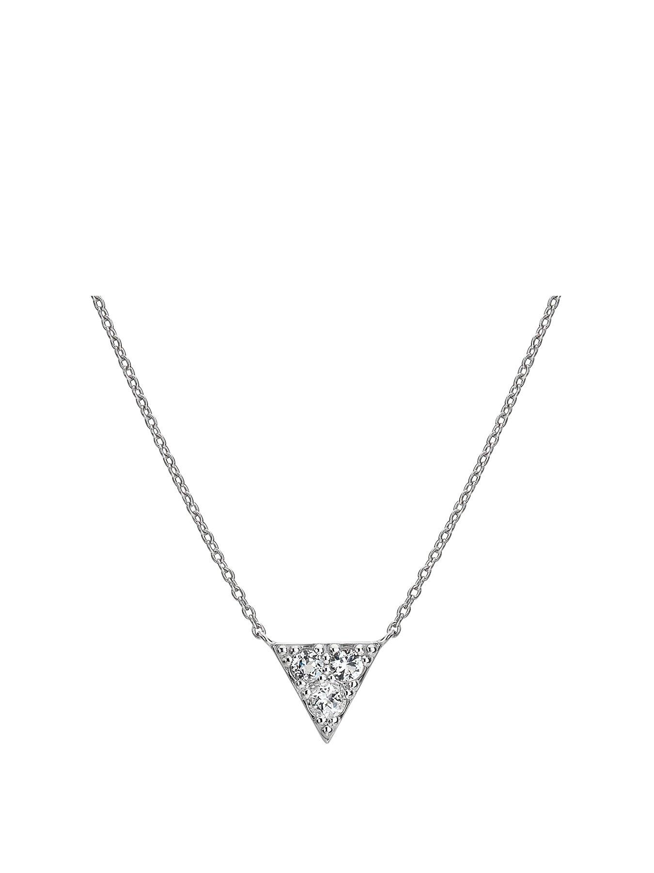 Hot Diamonds Stellar Triangle Necklace Very Ireland