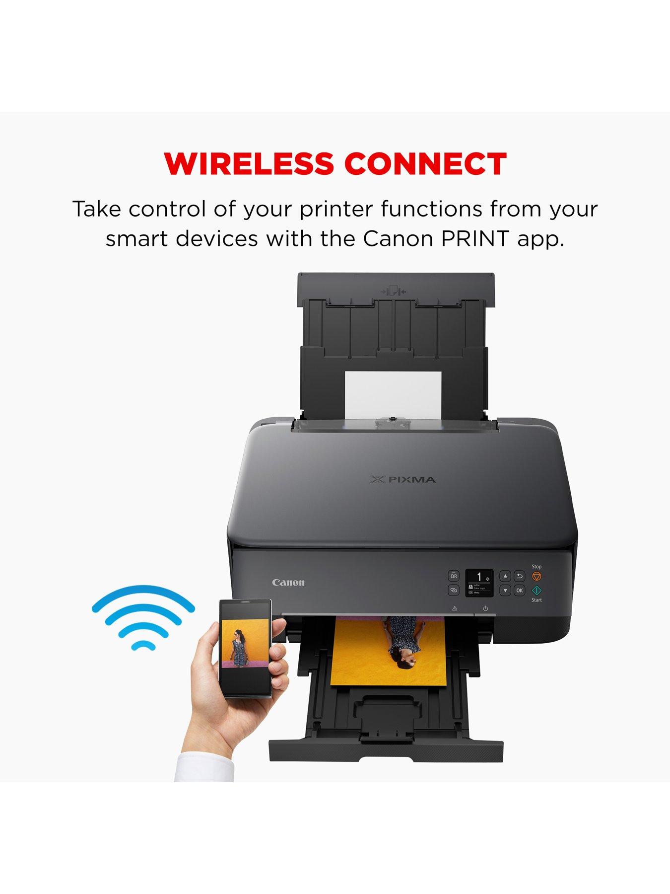 Canon PIXMA TS5350i Three-in-One Wireless Wi-Fi Printer, Black