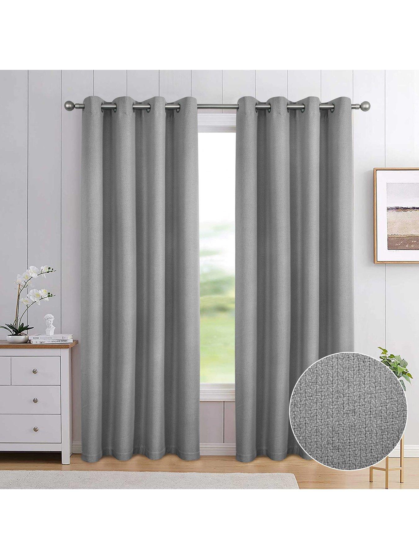 undefined Athos Blackout Eyelet Curtains