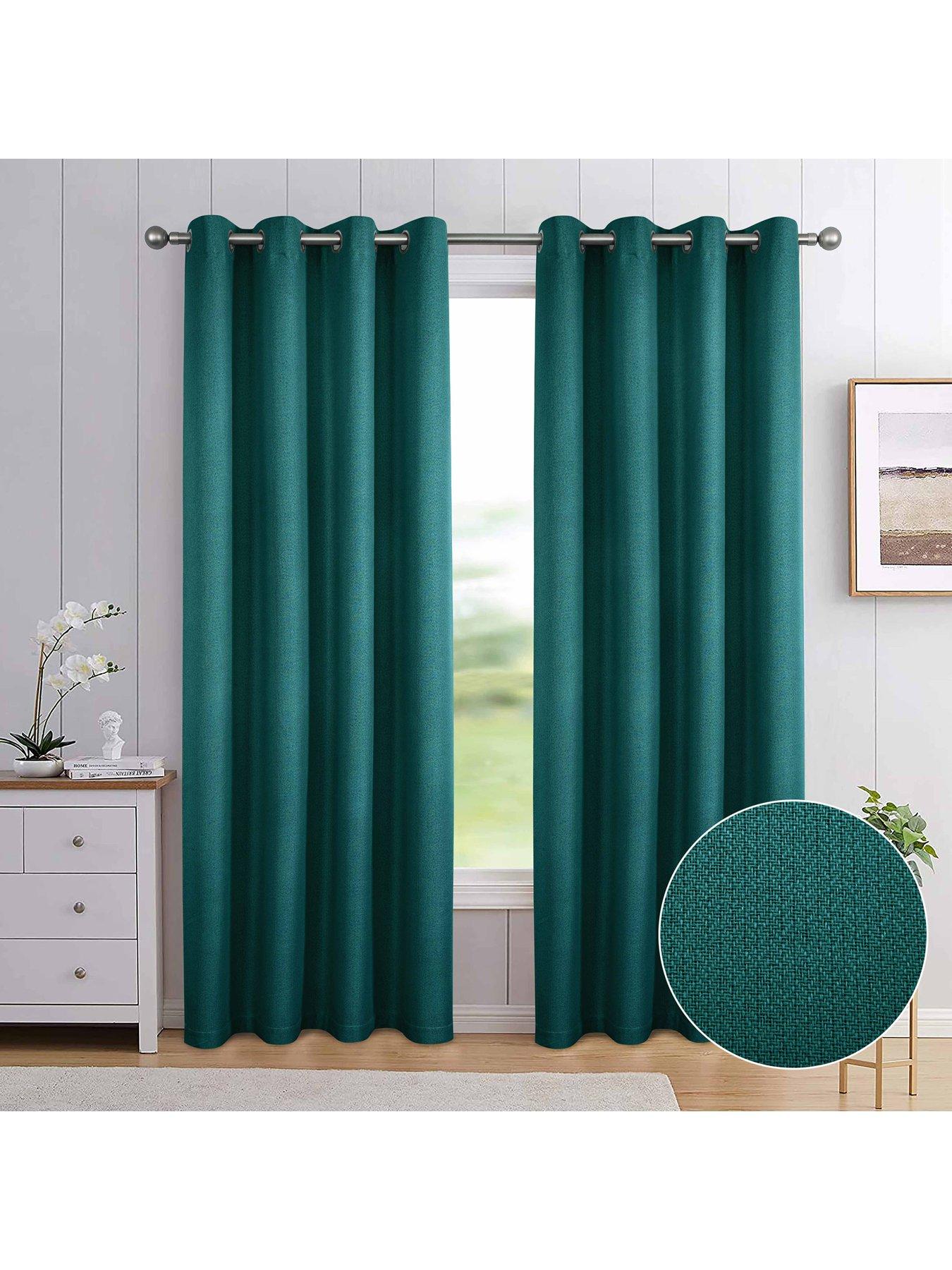 undefined Athos Blackout Eyelet Curtains
