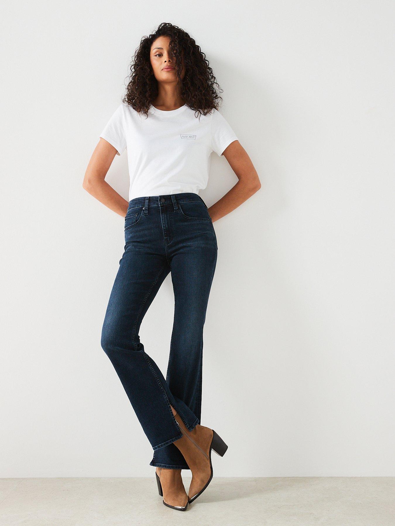 undefined 725™ High Rise Slit Leg Bootcut Jean - Blue