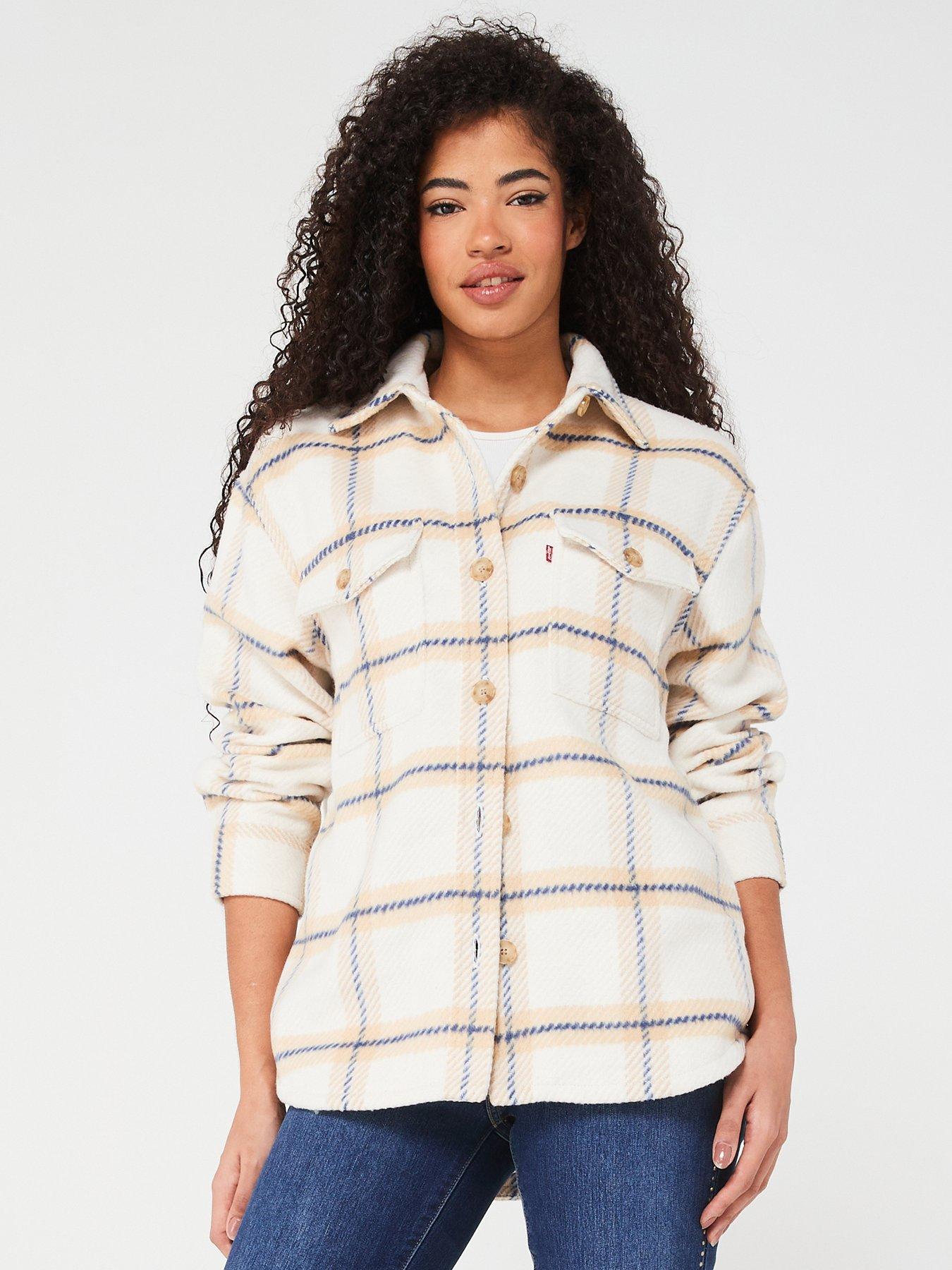 Nola Shacket Shirt Jacket - White