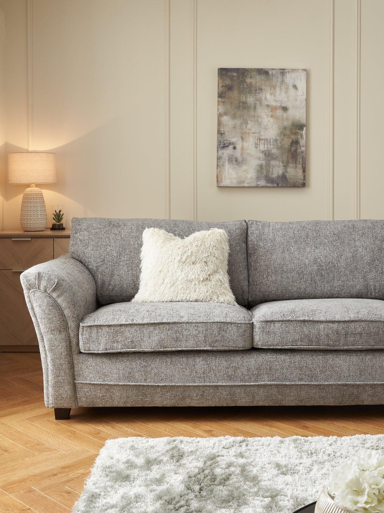 very-home-dury-chunky-weave-2-seater-standard-back-sofa-grey-fscreg-certified