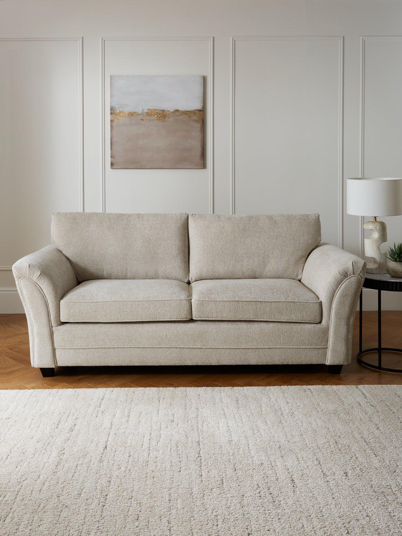 The Very Collection Dury Chunky Weave 3 Seater Standard Back Sofa - FSC® Certified