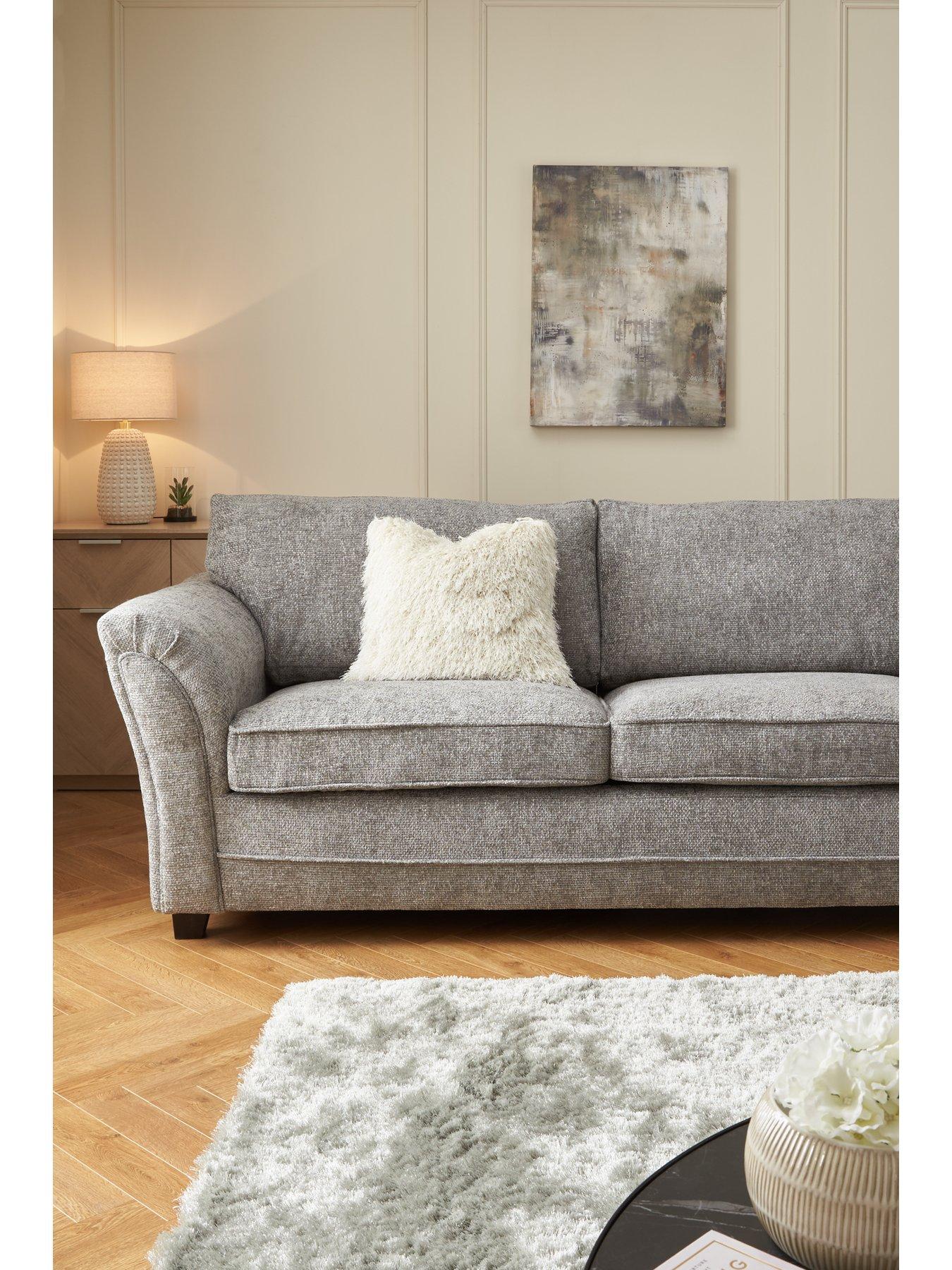 Very Home Dury Chunky Weave 3 Seater Standard Back Sofa - FSC® Certified