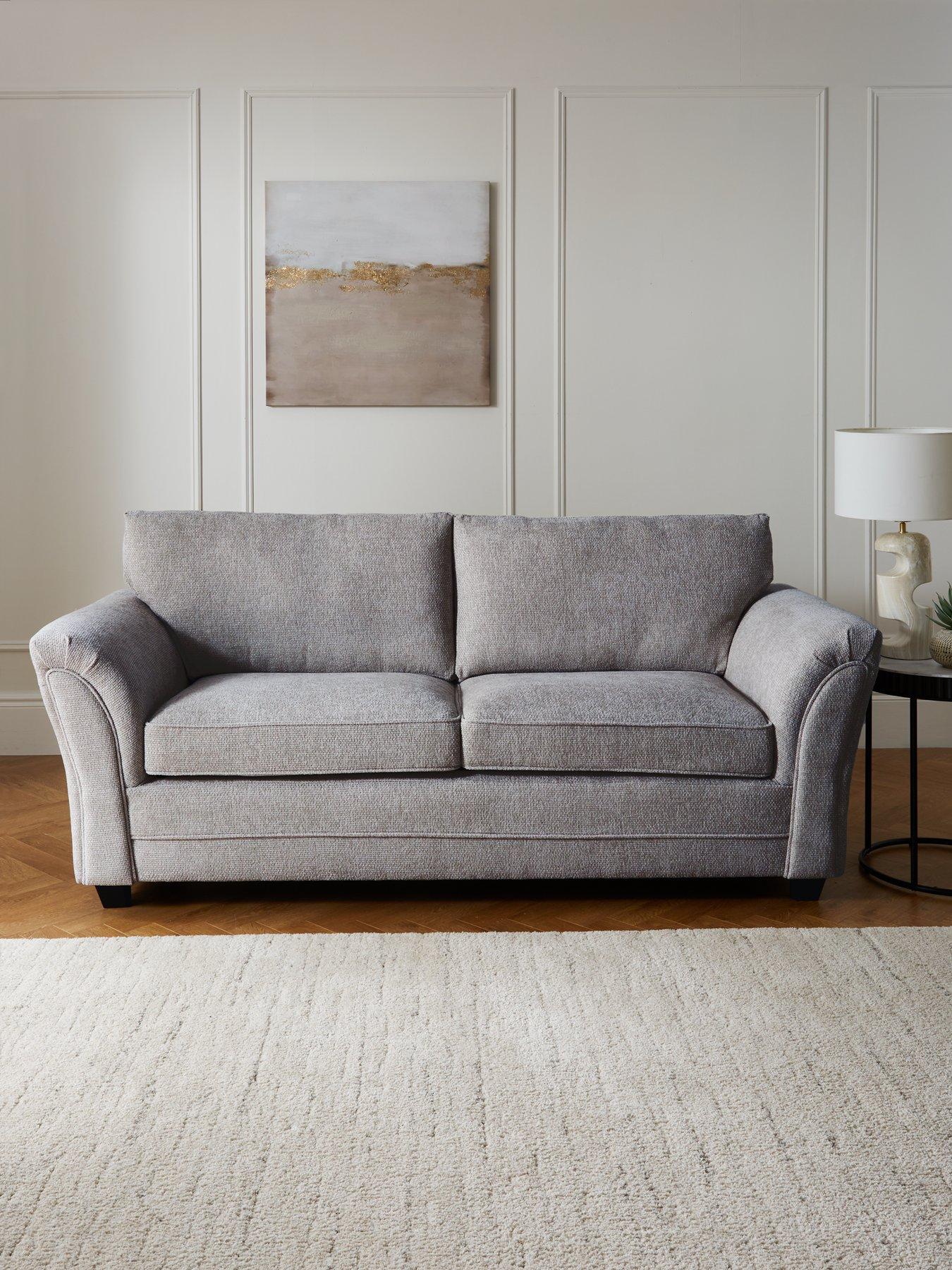 The Very Collection Dury Chunky Weave 3 Seater Standard Back Sofa - FSC® Certified