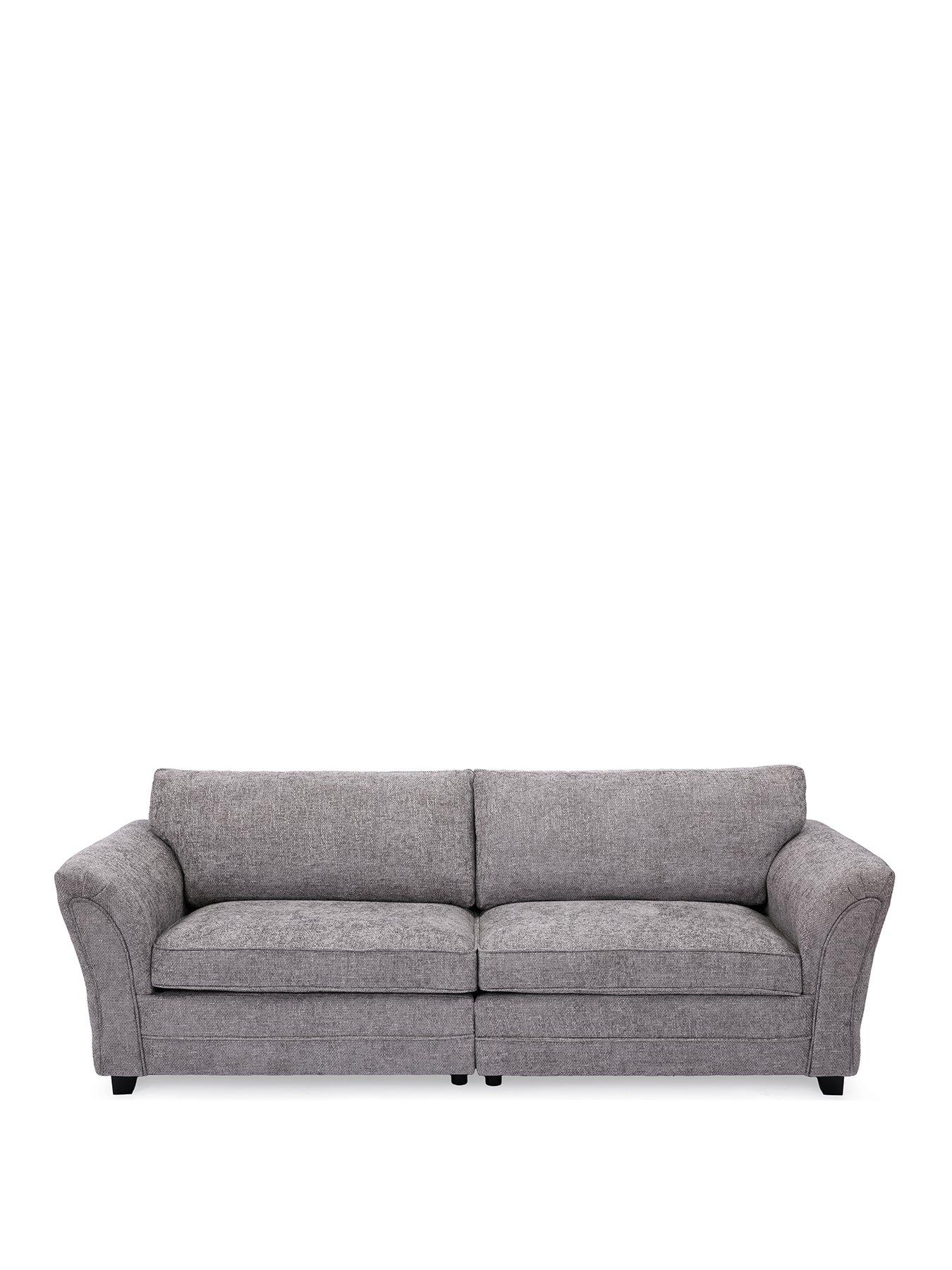 very-home-dury-chunky-weave-4-seater-standard-back-sofa-greynbsp--fscreg-certifiedstillFront