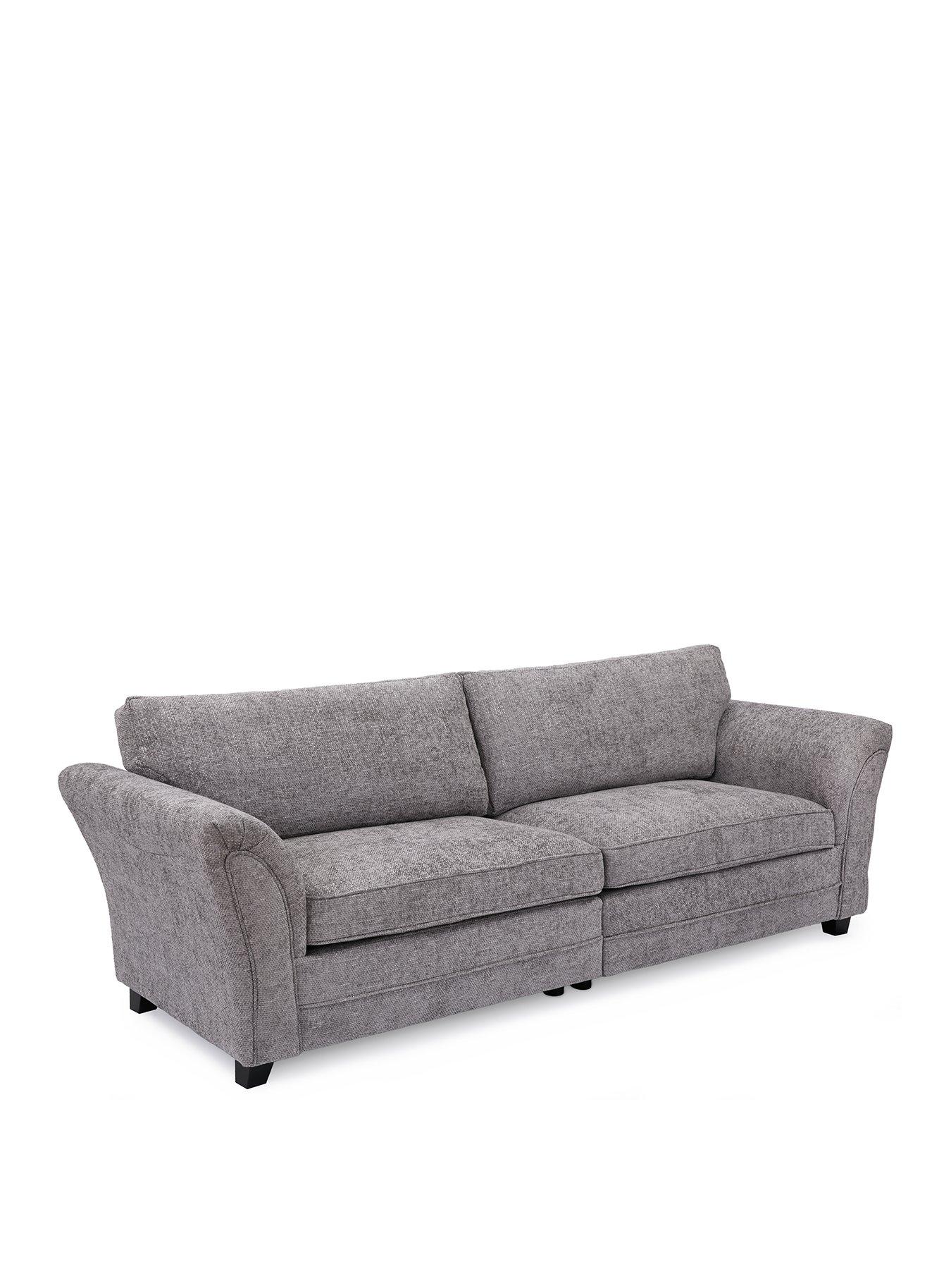 very-home-dury-chunky-weave-4-seater-standard-back-sofa-greynbsp--fscreg-certifiedback