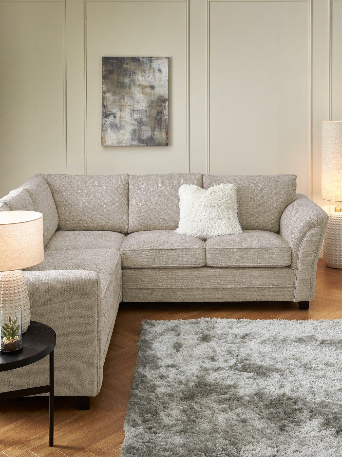 Very Home Dury Chunky Weave Standard Back Corner Group Sofa - FSC® Certified