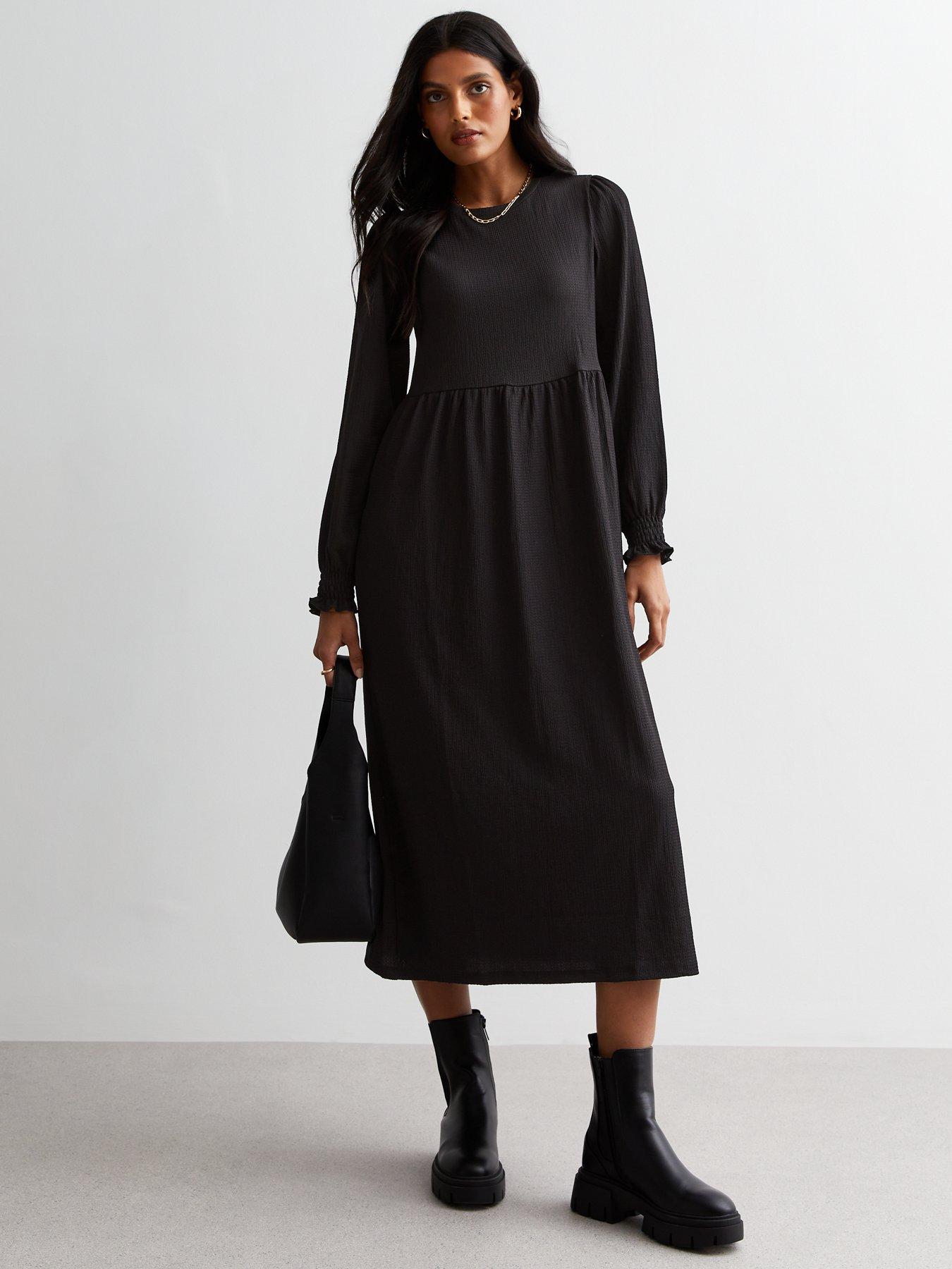 Midaxi long outlet sleeve dress