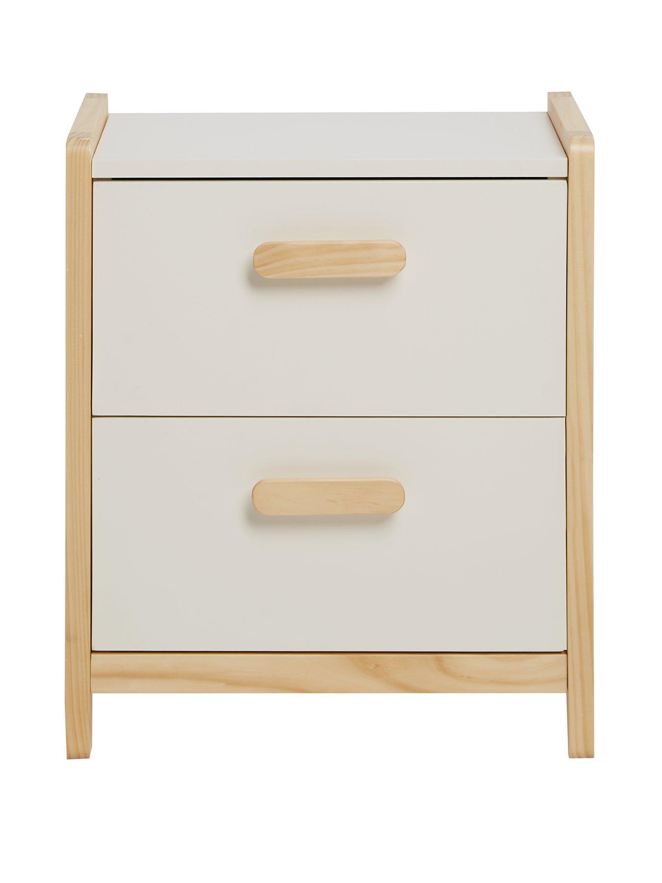 Image 2 of 7 of Very Home Pixie Solid Pine Bedside Chest - White -&nbsp;FSC&reg;&nbsp;Certified