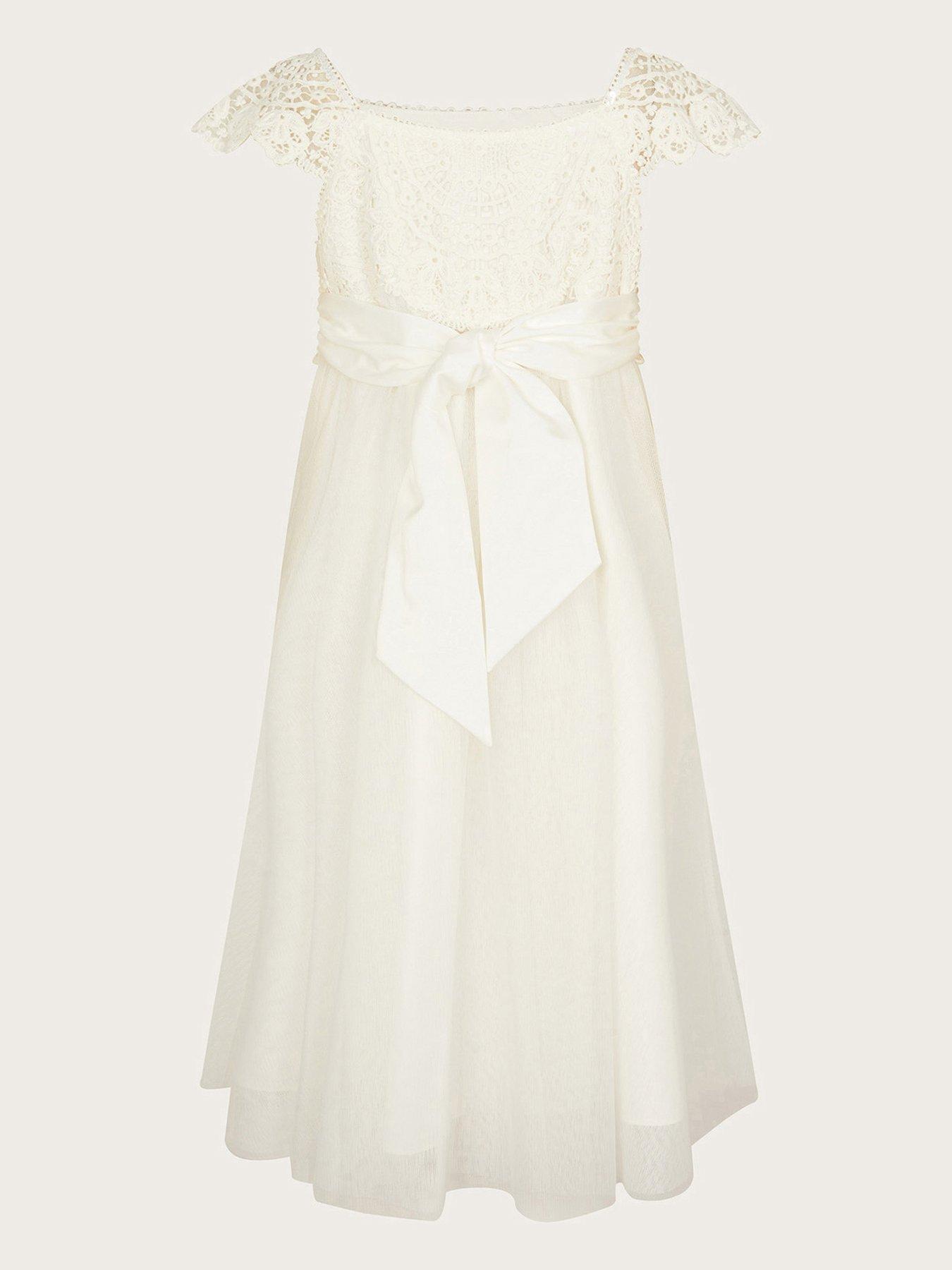 Image 3 of 5 of Monsoon Girls Estella Dress - Ivory