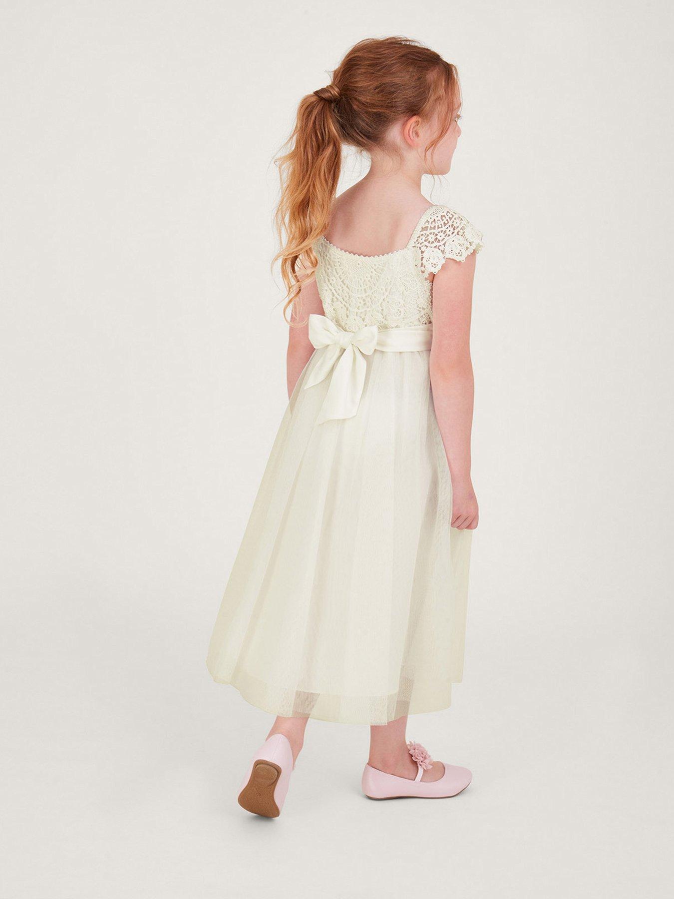 Image 4 of 5 of Monsoon Girls Estella Dress - Ivory