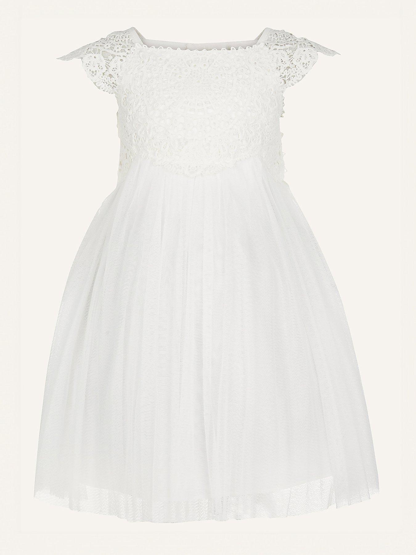 Monsoon baby white dress sale