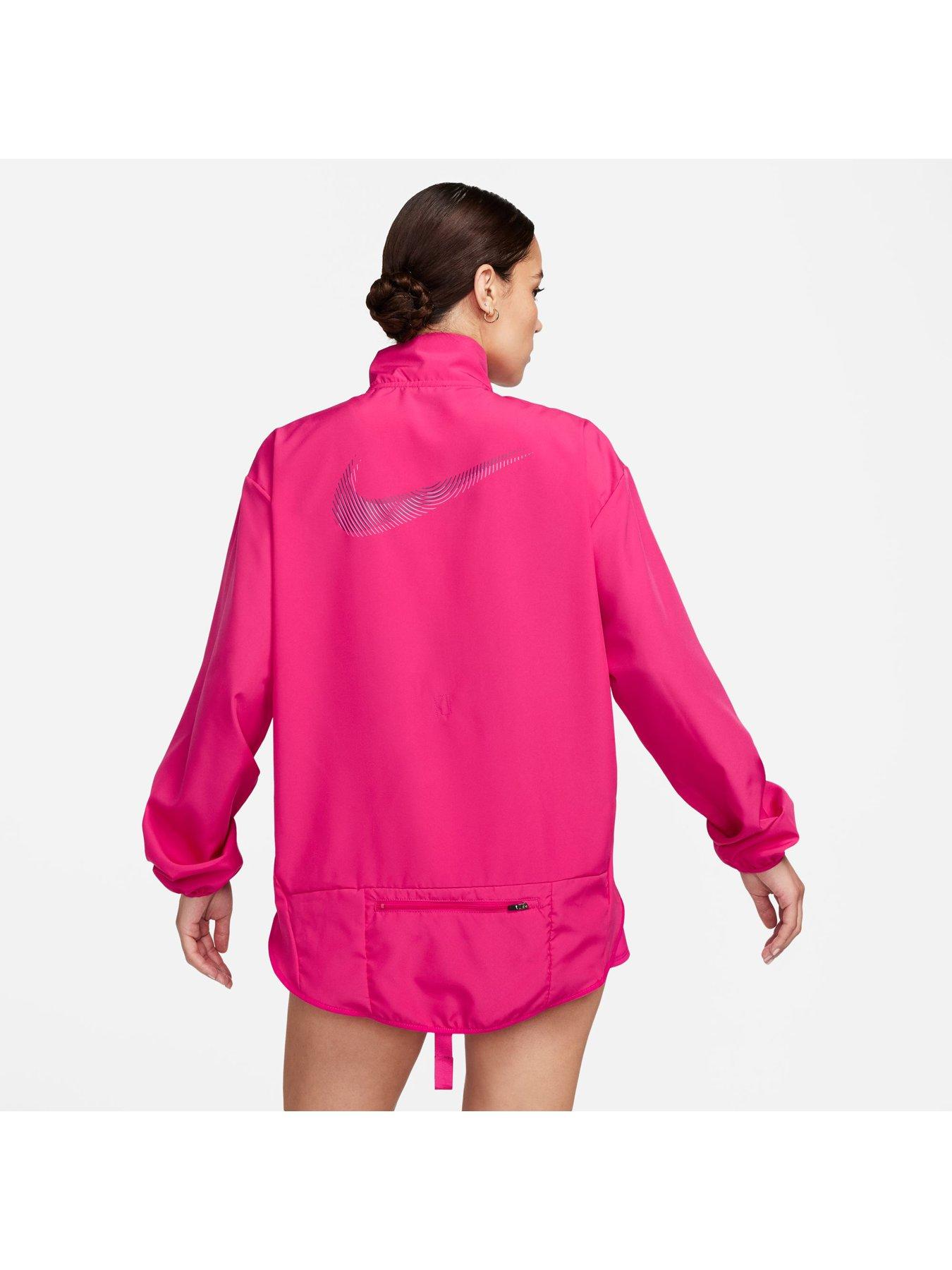 Womens Running Swoosh Jacket Pink