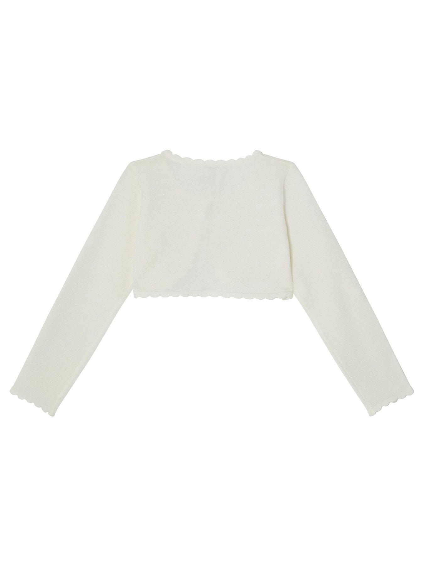 Image 2 of 3 of Monsoon Girls Niamh Cardigan - Ivory