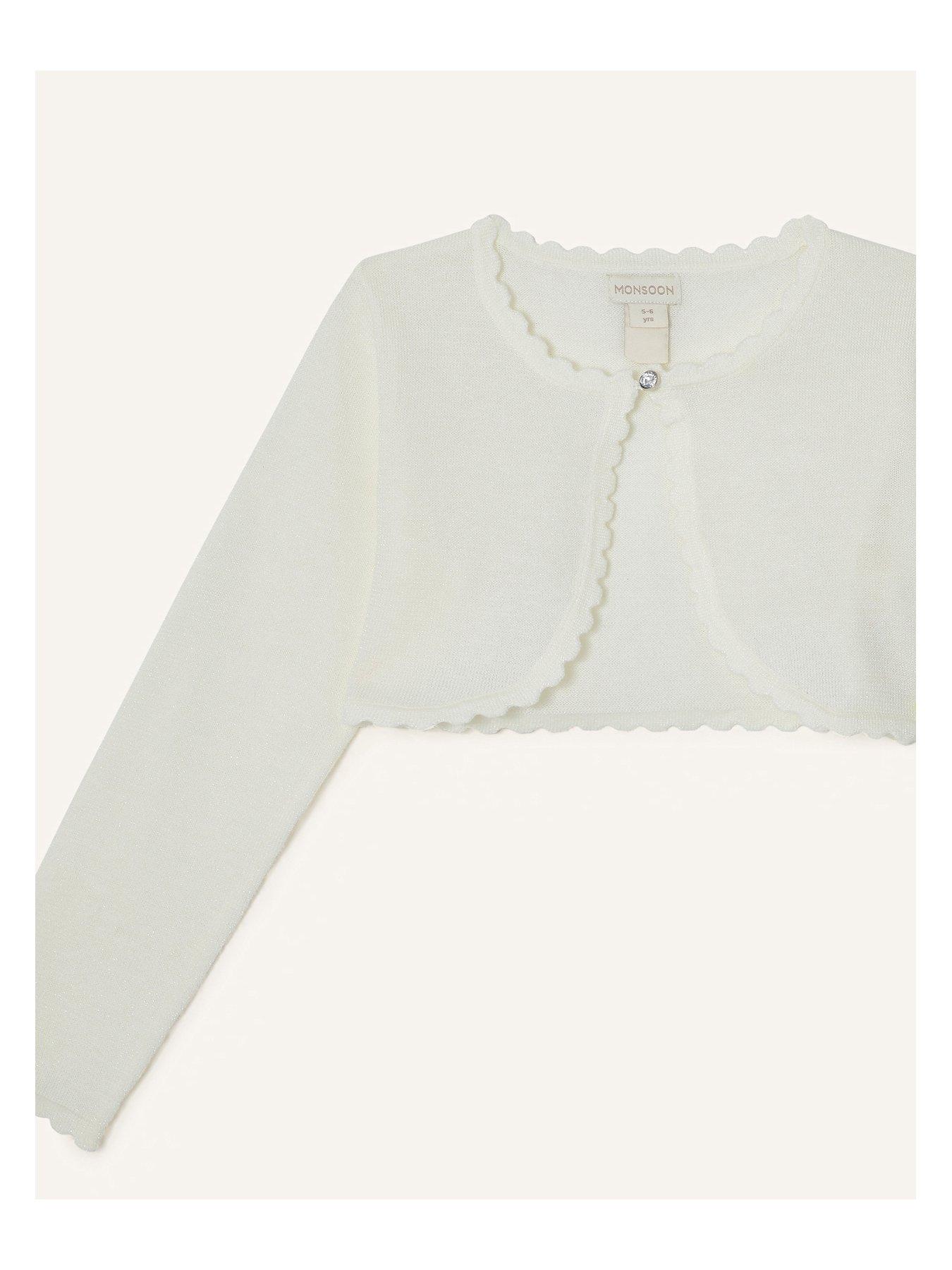 Image 3 of 3 of Monsoon Girls Niamh Cardigan - Ivory