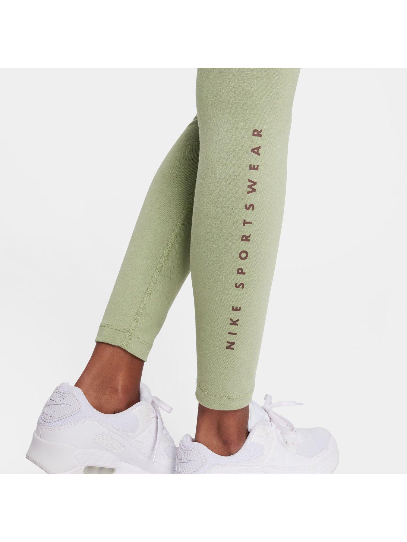 Nike Women's High-waisted Full-length Graphic Leggings - Green