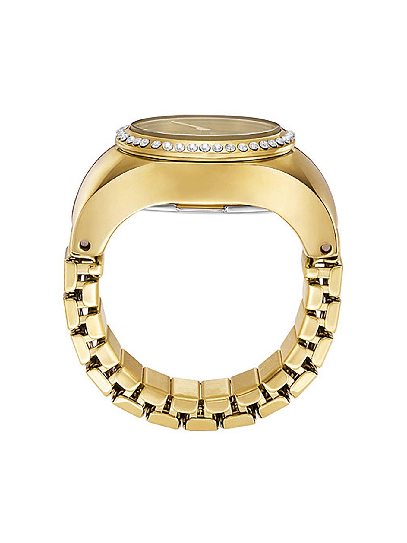 fossil-watch-ring-two-hand-gold-tone-stainless-steeloutfit