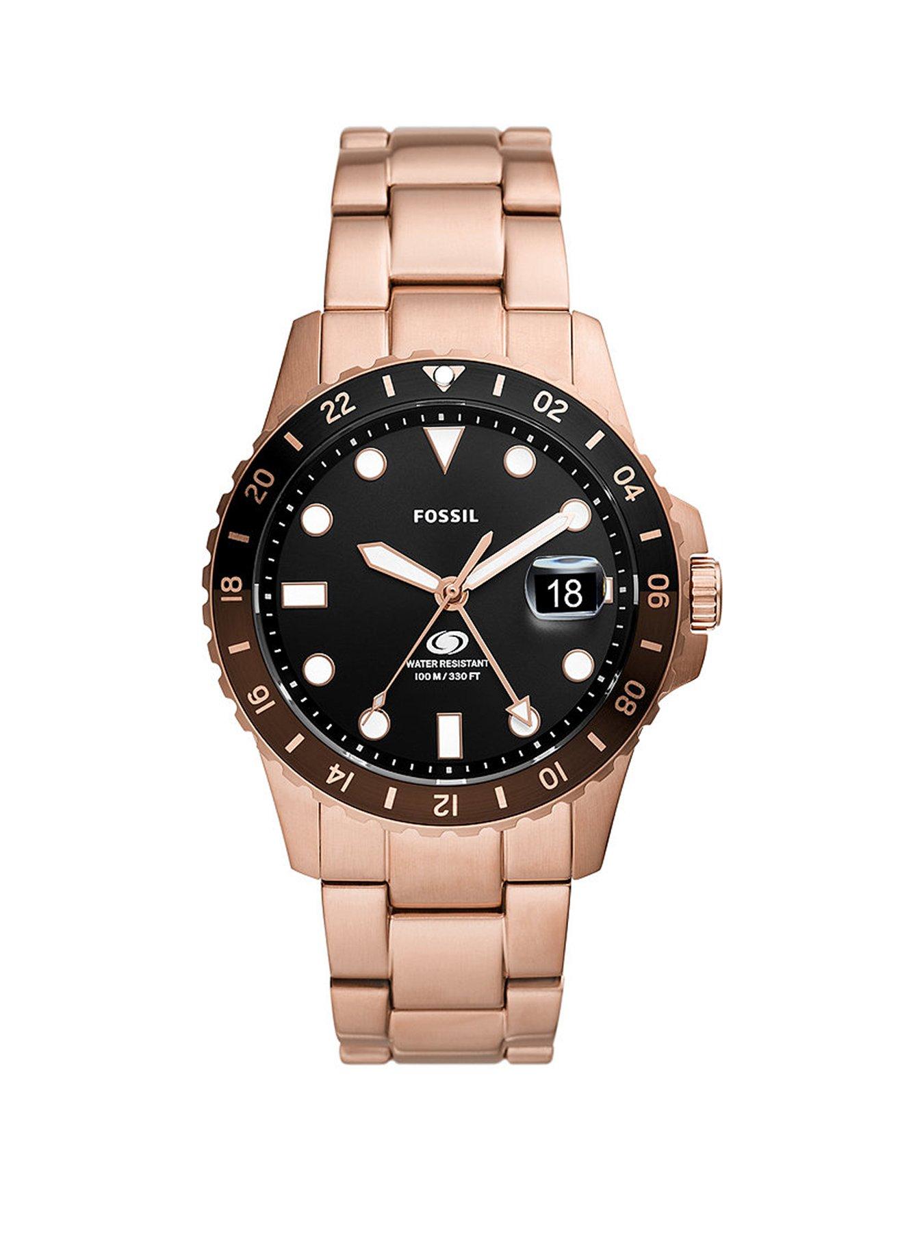 fossil-blue-gmt-rose-gold-tone-stainless-steel-watchfront