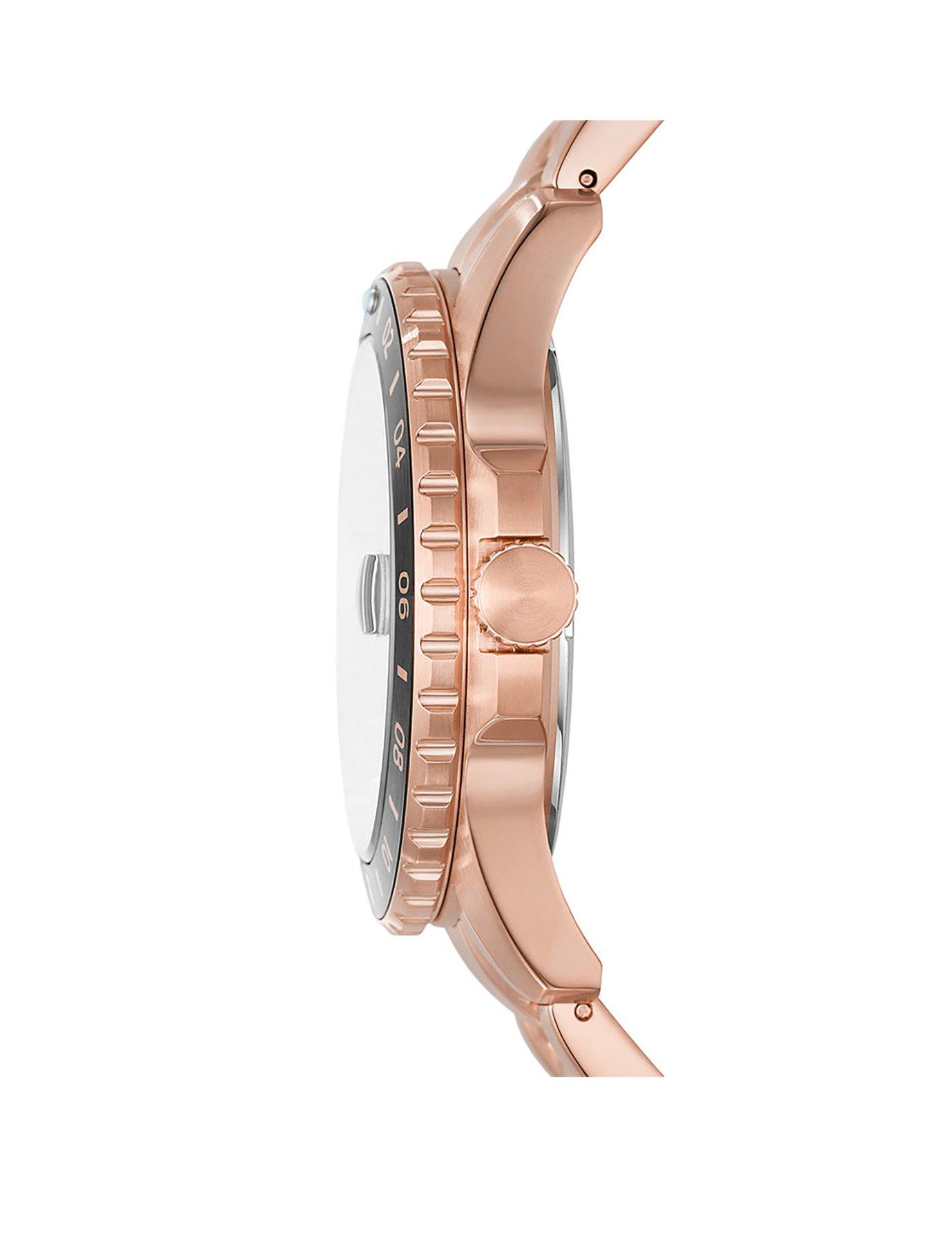 fossil-blue-gmt-rose-gold-tone-stainless-steel-watchstillFront