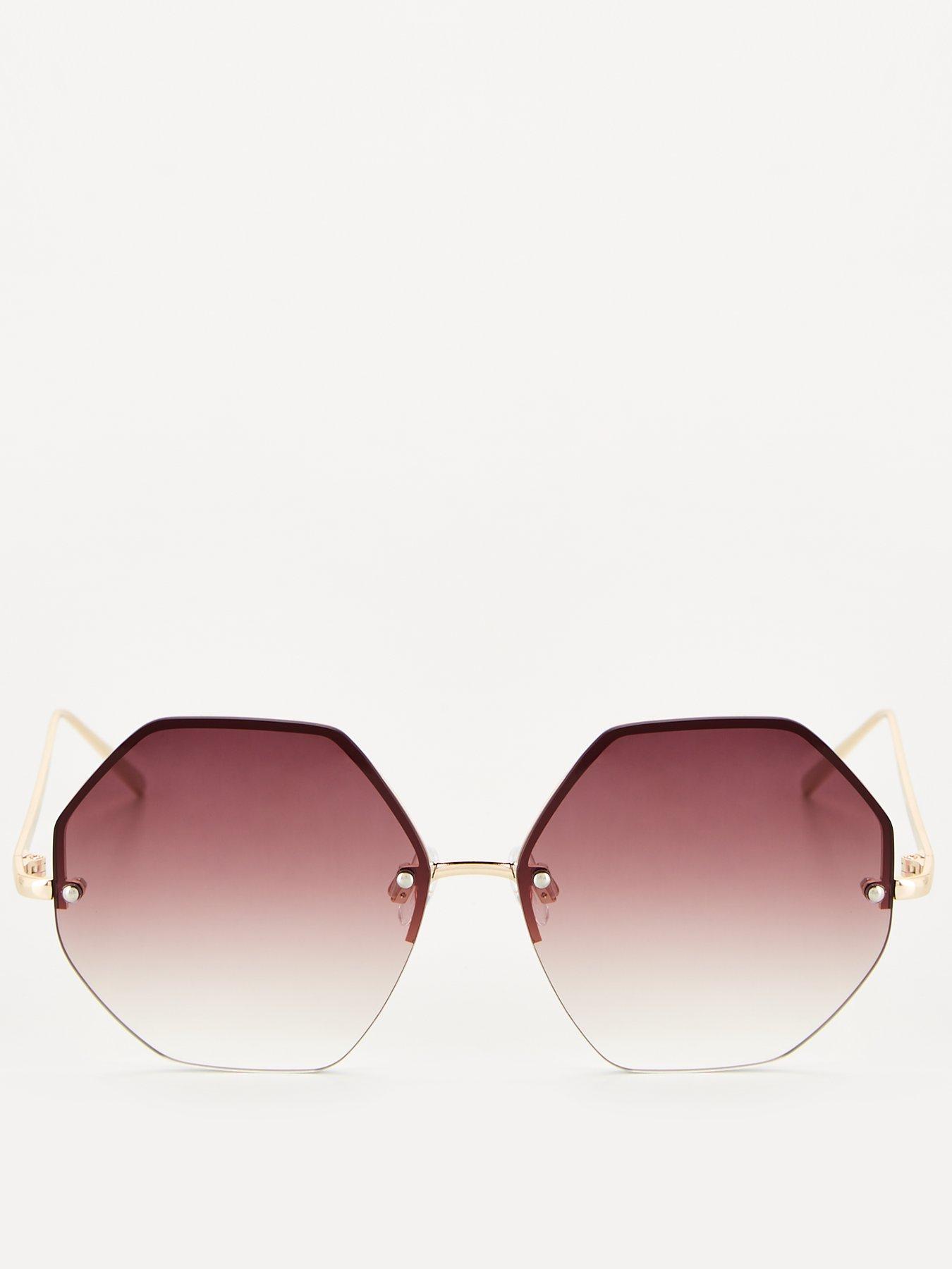 v-by-very-ladies-rimless-hexagonal-metal-frame-sunglassesoutfit