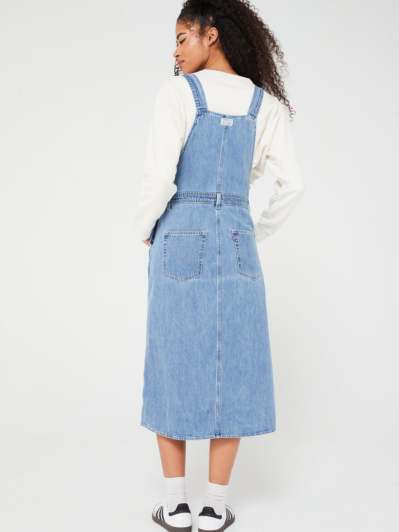 levis-pinafore-denim-midi-dress-twisted-words-2back