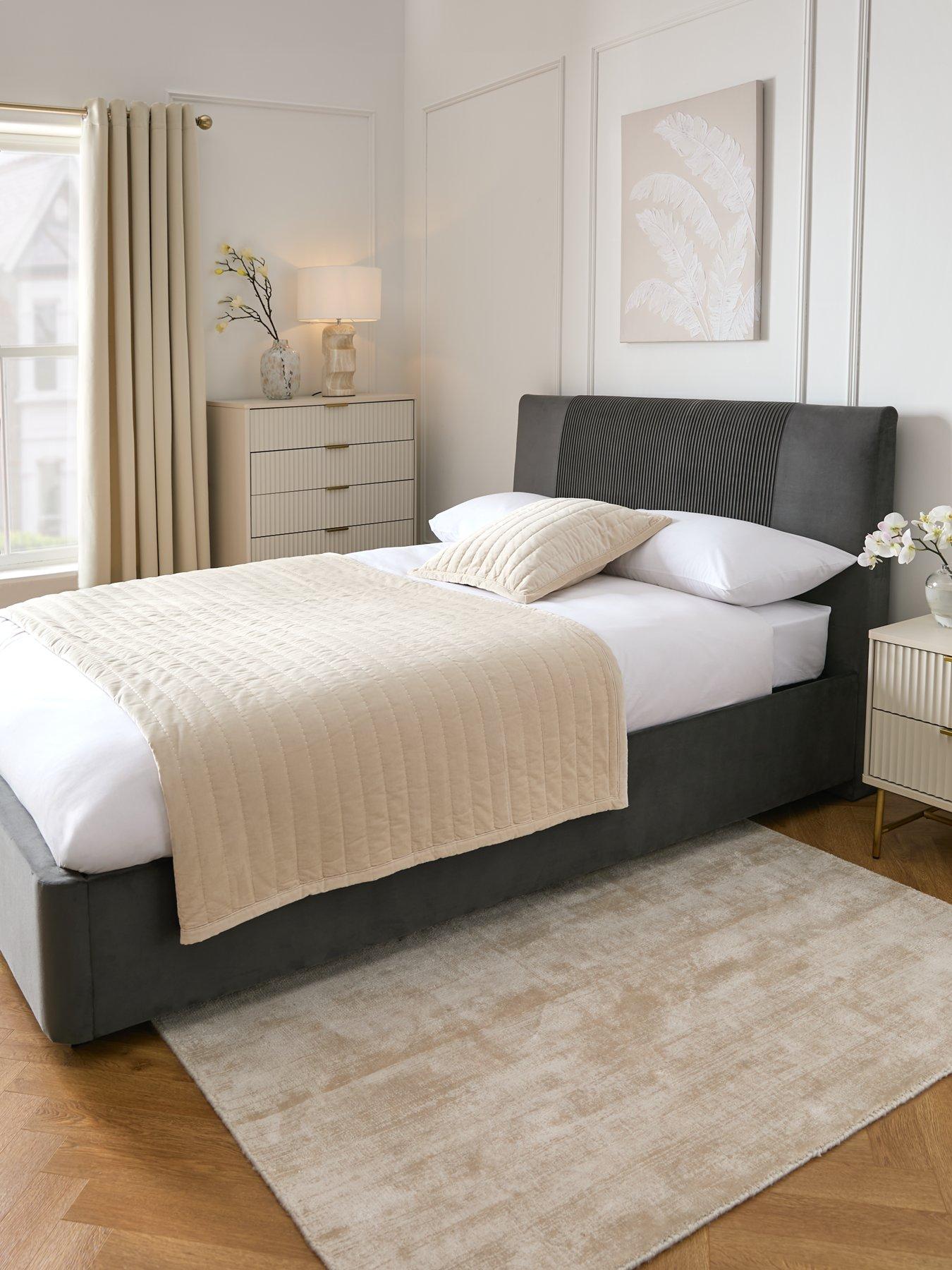Image of Very Home Serenity End Lift Up Storage Ottoman Bed with Mattress Options (Buy  &  SAVE!)