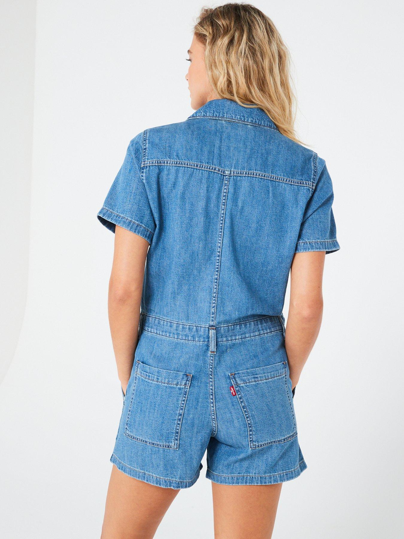 levis-short-sleeve-heritage-romper-jumpsuit-playday-bluestillFront