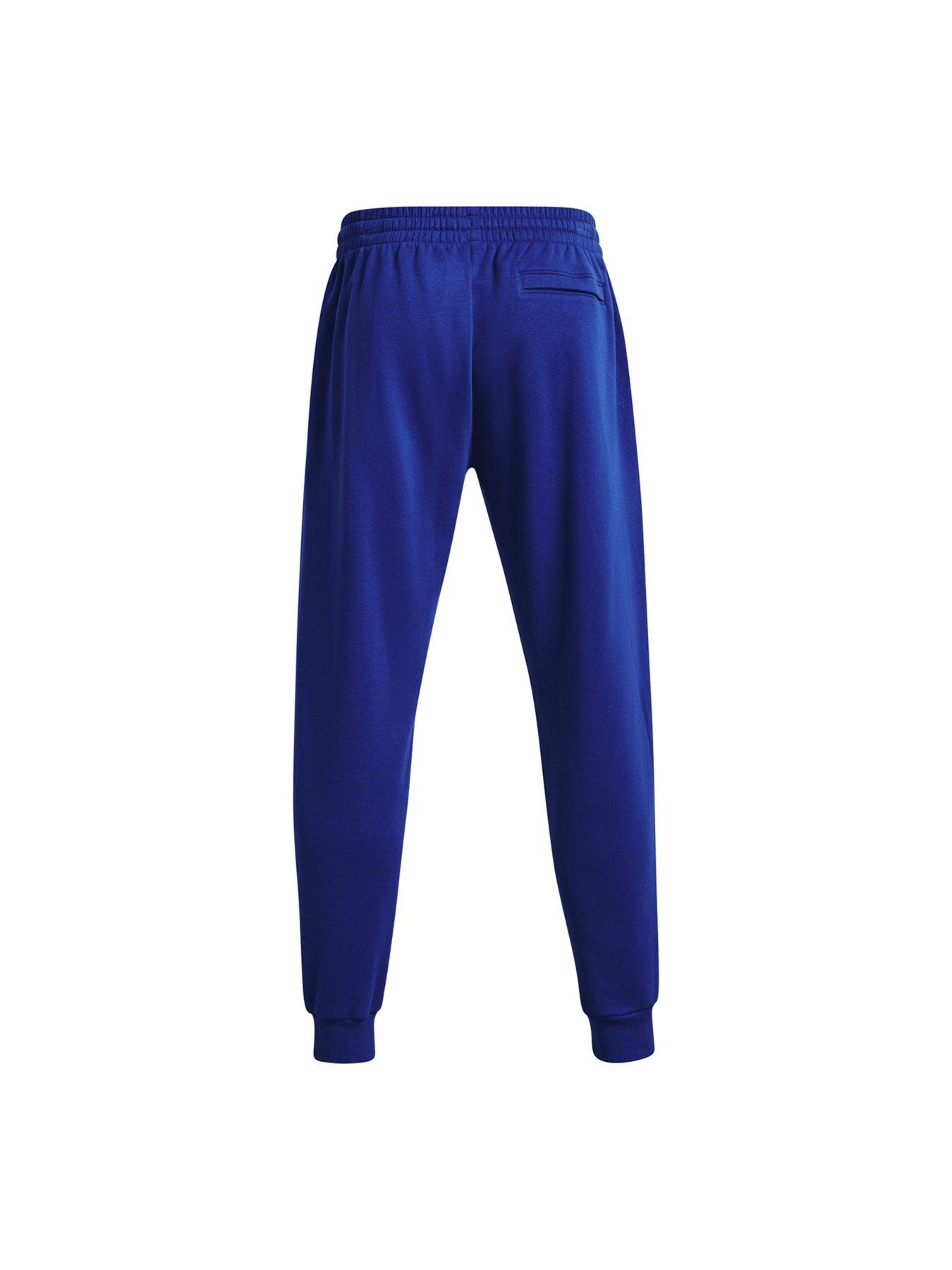 under-armour-mens-training-rival-fleece-joggers-bluestillFront